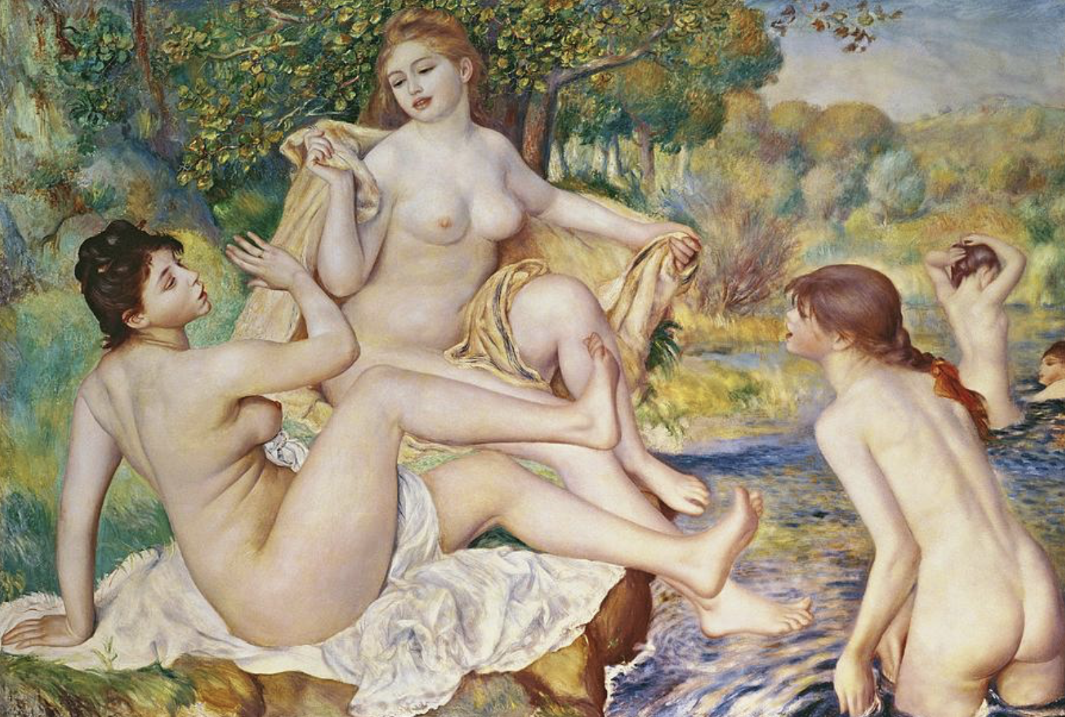 The Bathers, by Pierre Auguste Renoir, France 1887 oil on canvas