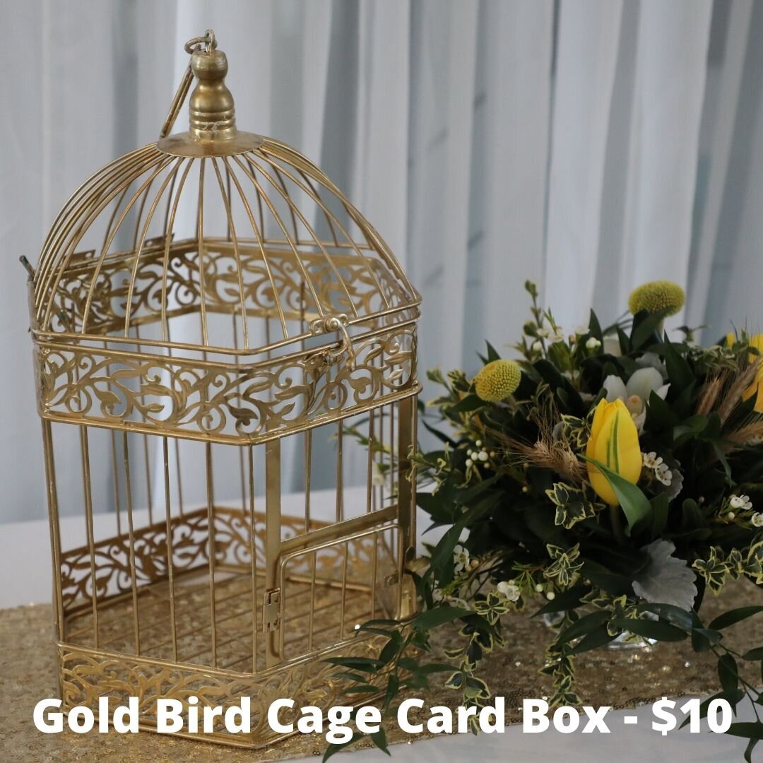 Gold bird cage