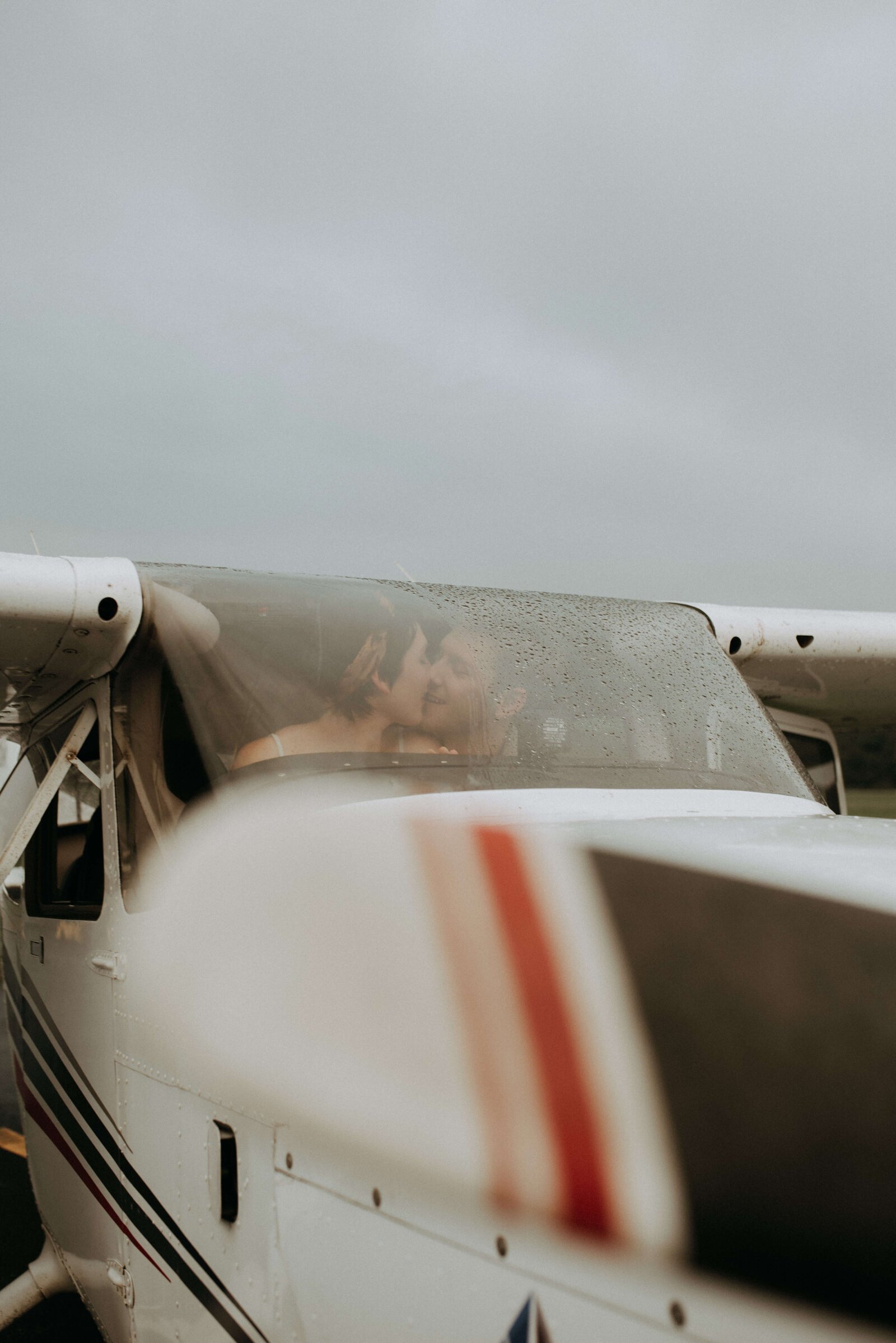 classic airplane at Island Home Airport