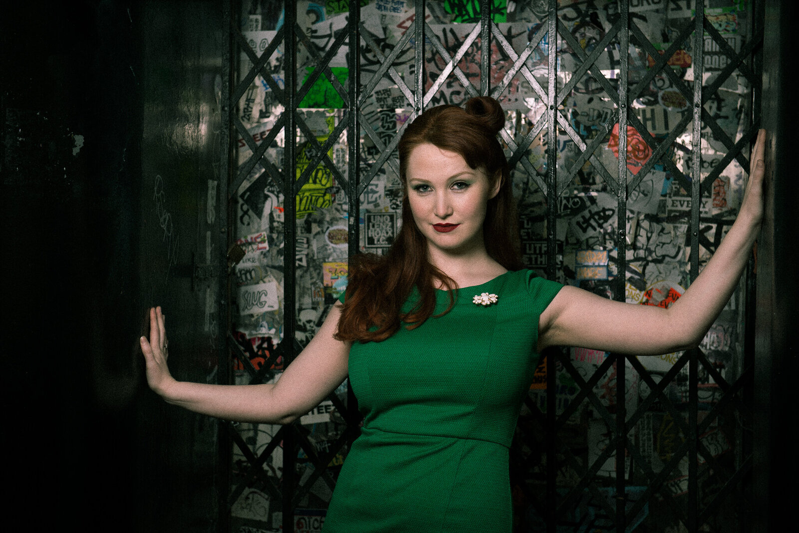 Female Portrait 1950s style makeup