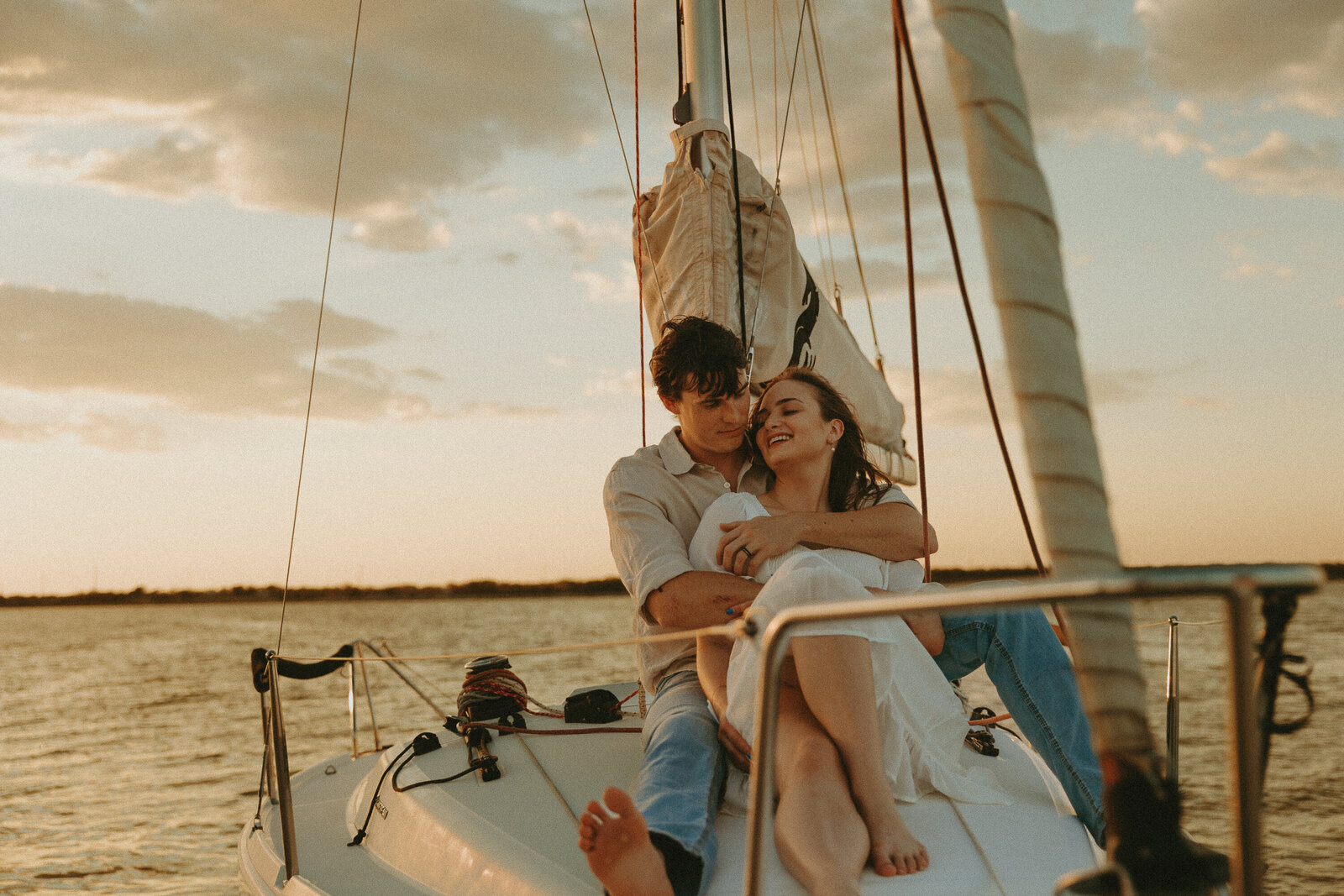 Stunning sailboat couples session in Abilene , TX