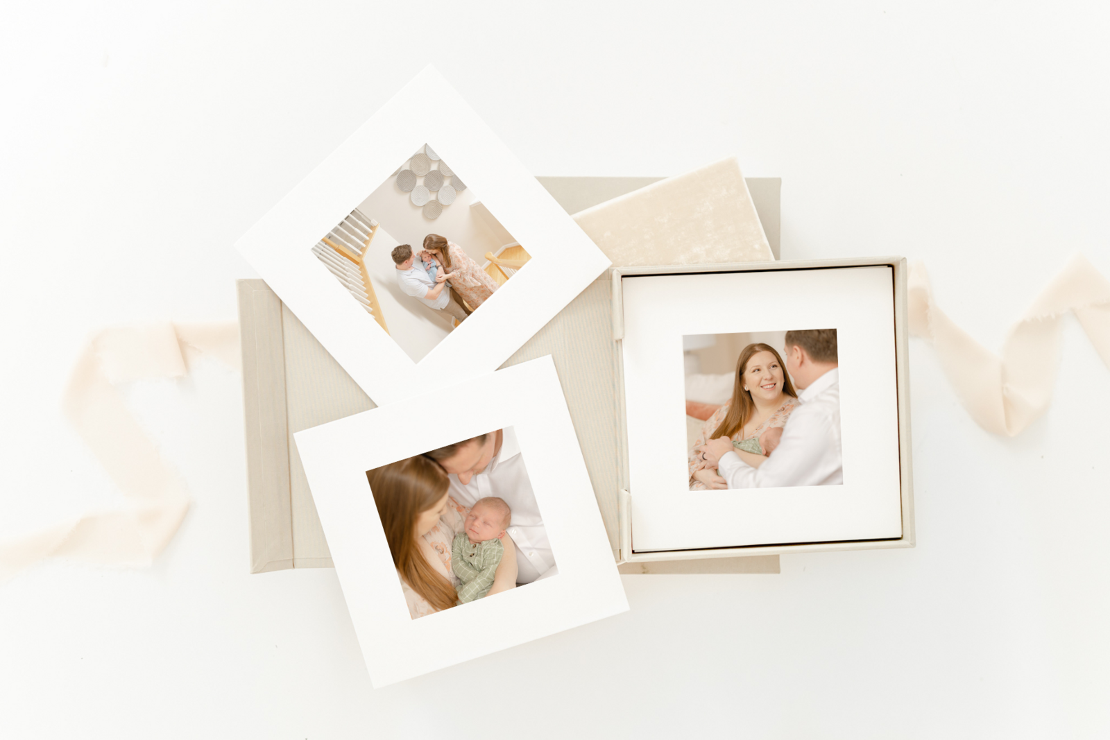 printed newborn photos taken by DMV photographers