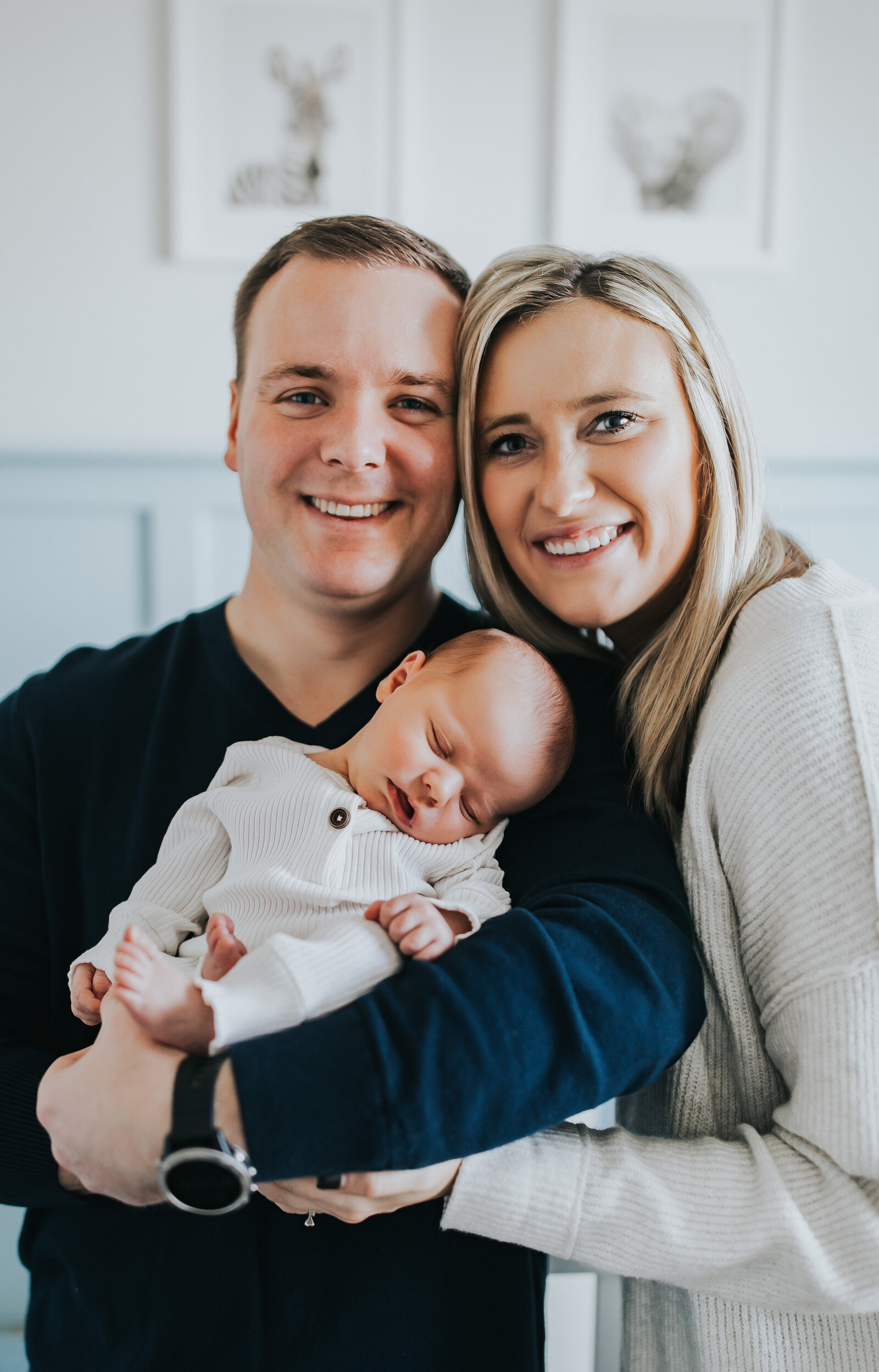 parents with baby boy, life style session at home in Toledo Ohio