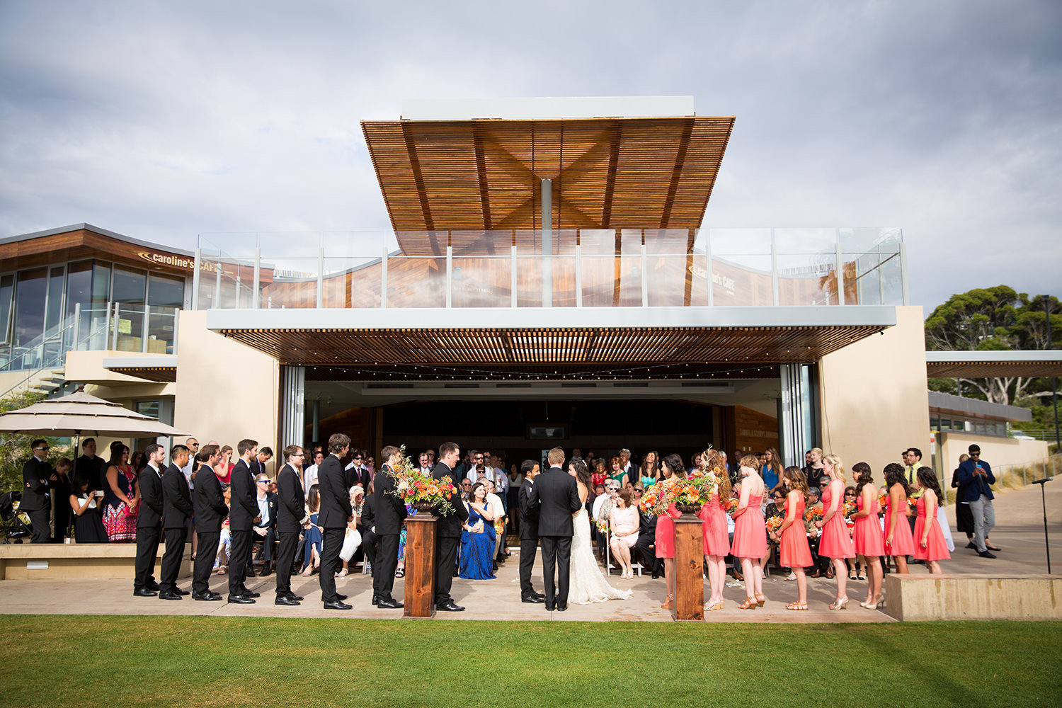ceremony with pacific ocean views