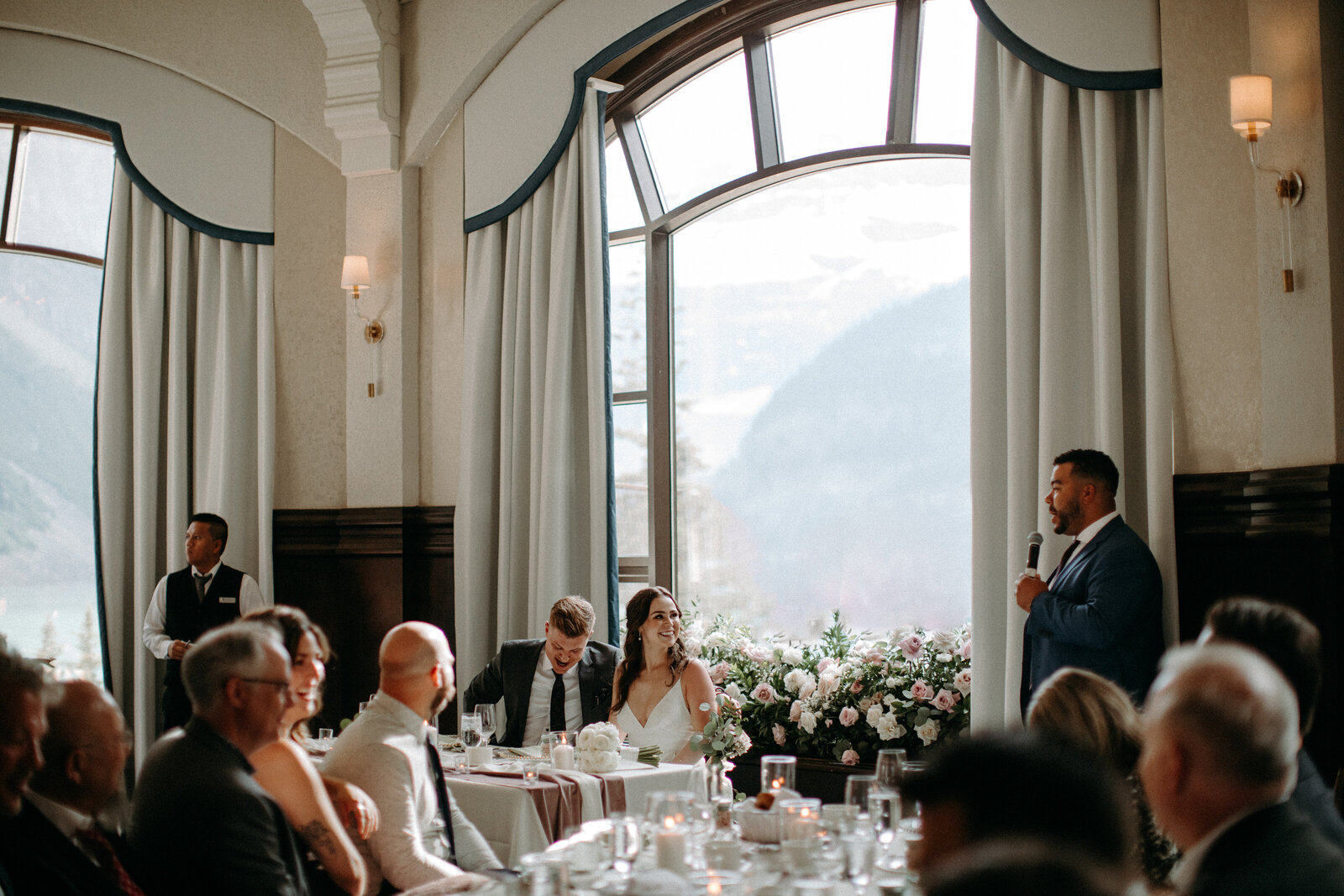 wedding reception at Chateau Lake Louise