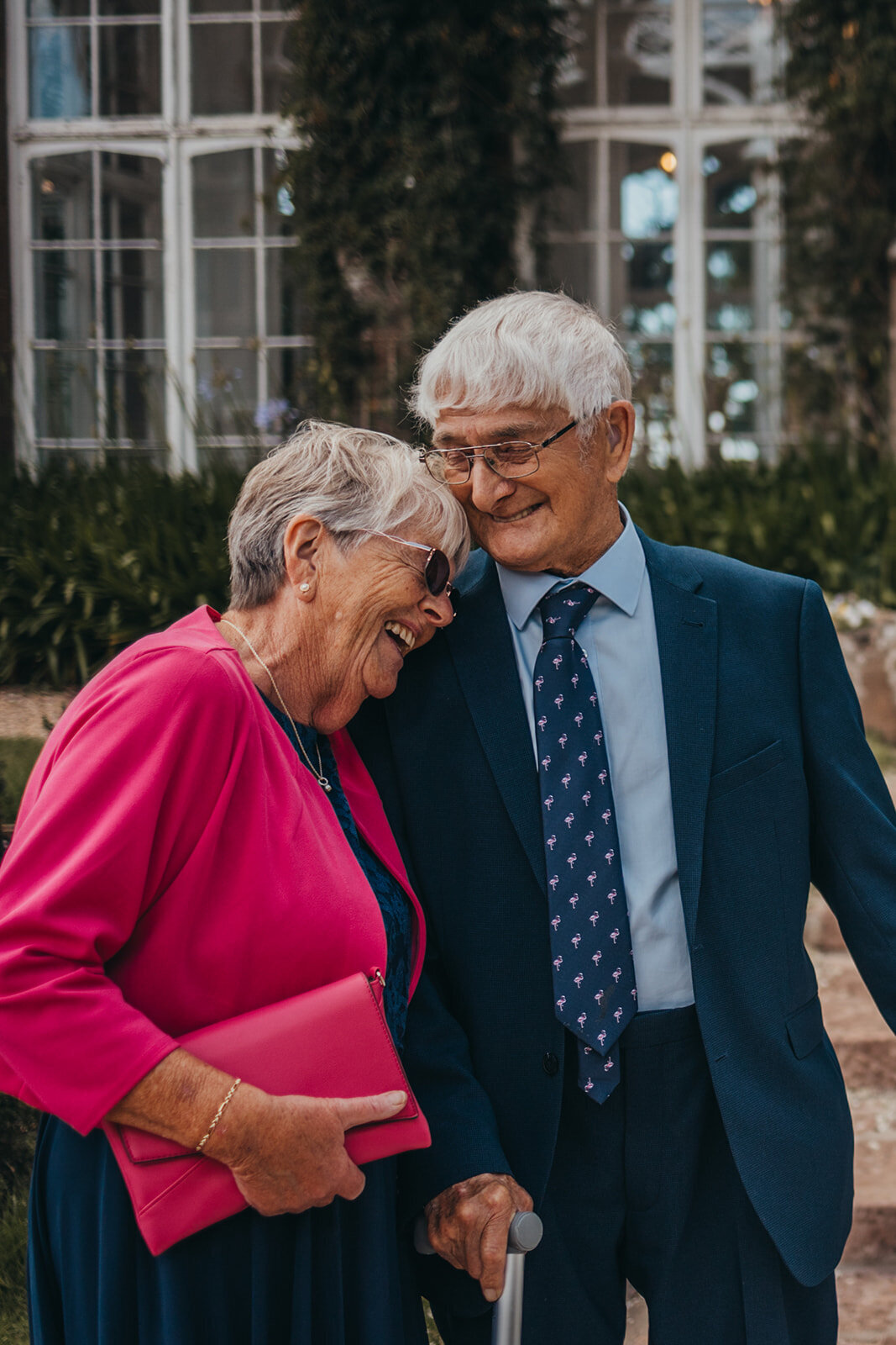 grandparents chuckle together