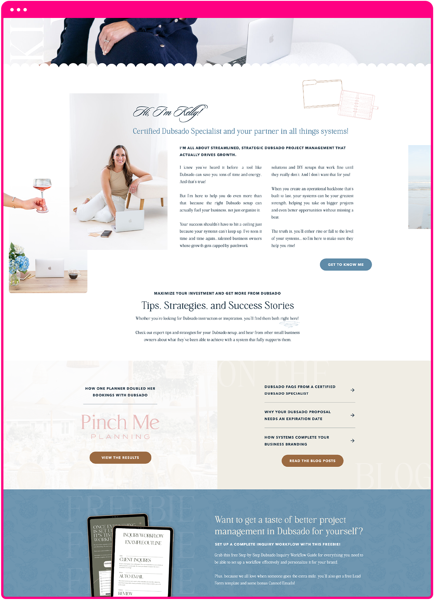 website_design_for_dubsado_specialist