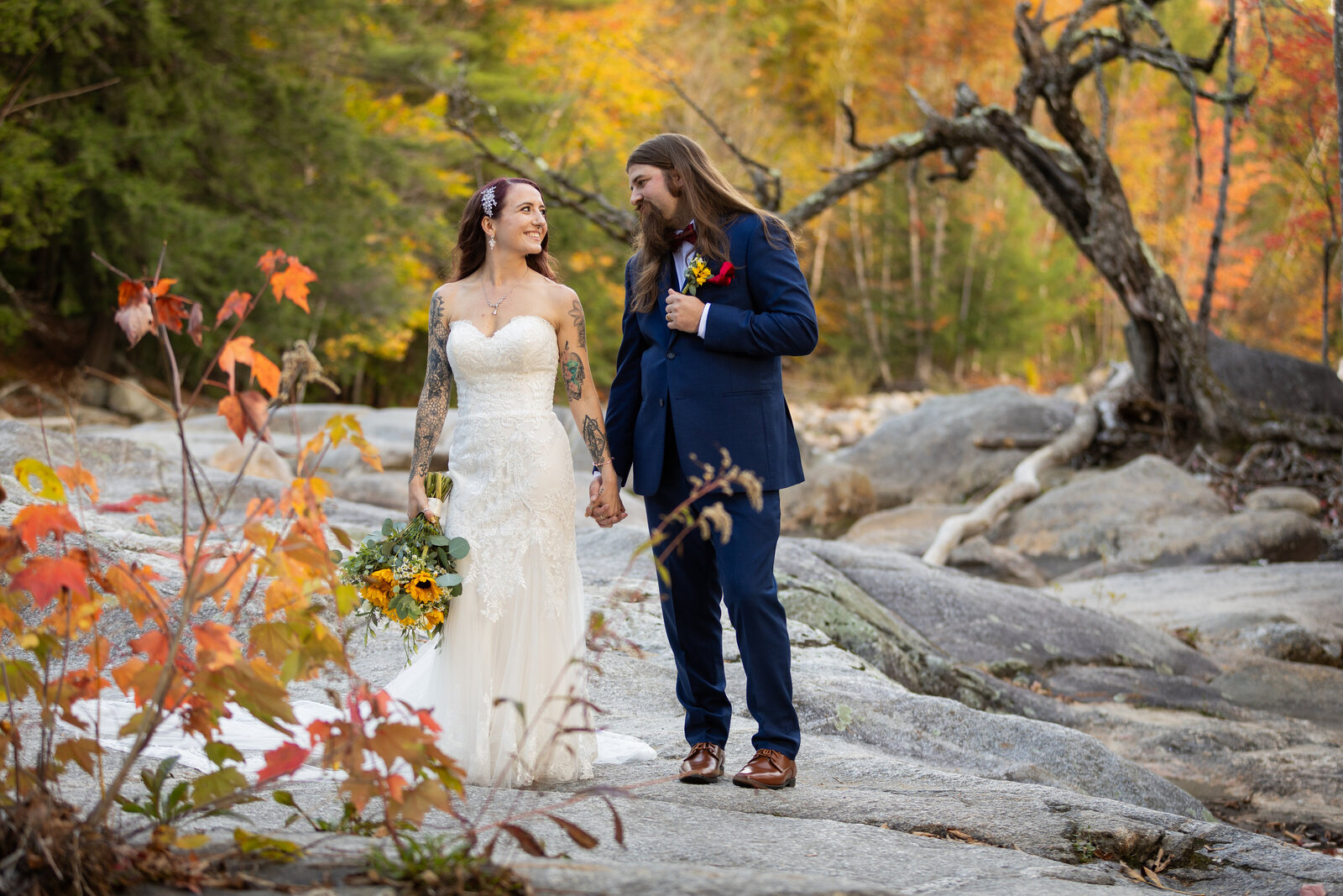 alyssa michel photography, ct photographer, engagement session, wedding photographer, love, new hampshire, fall wedding, water fall, foliage