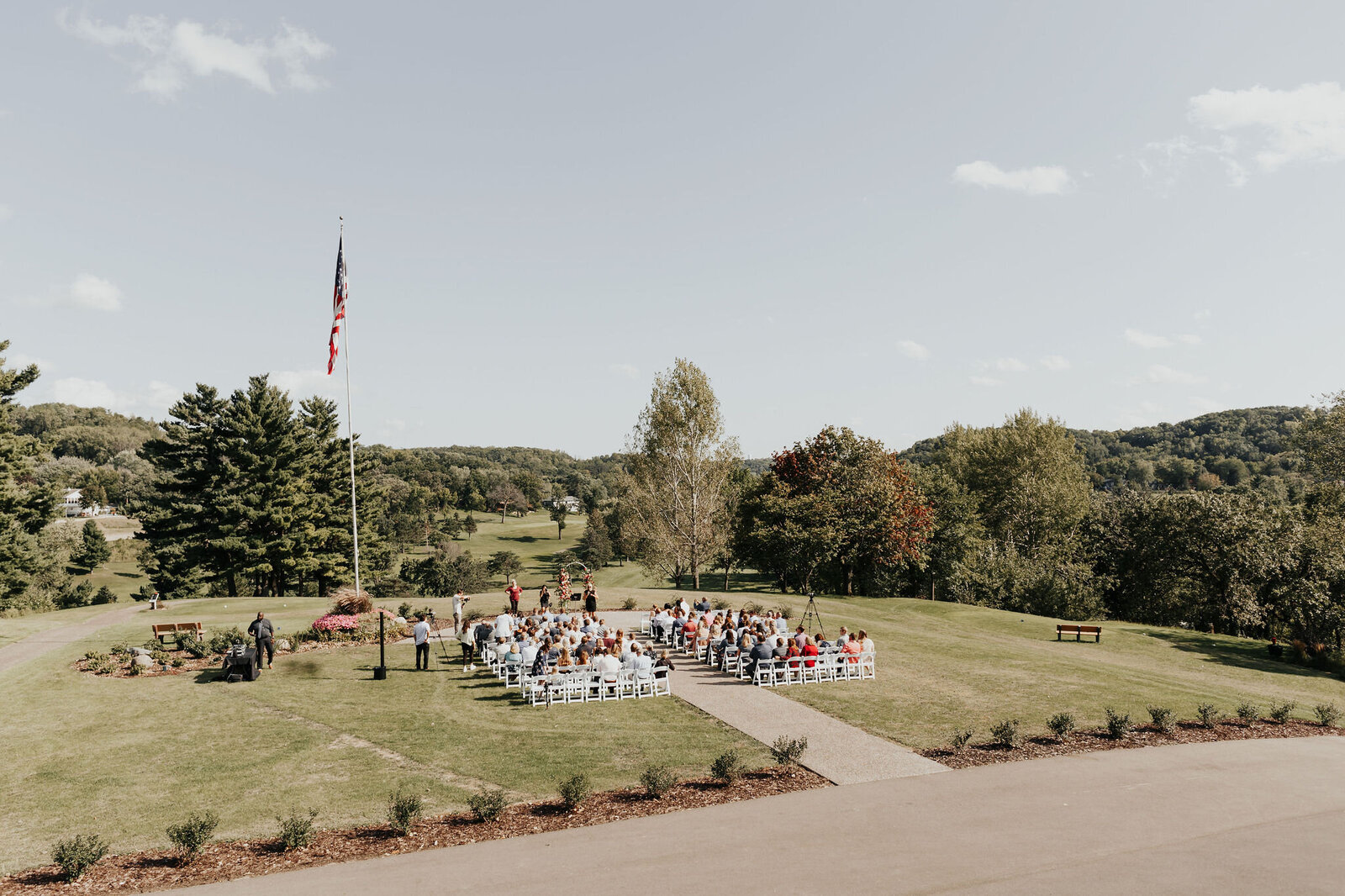Ceremony-outdoors-Minnesota-outside-summer