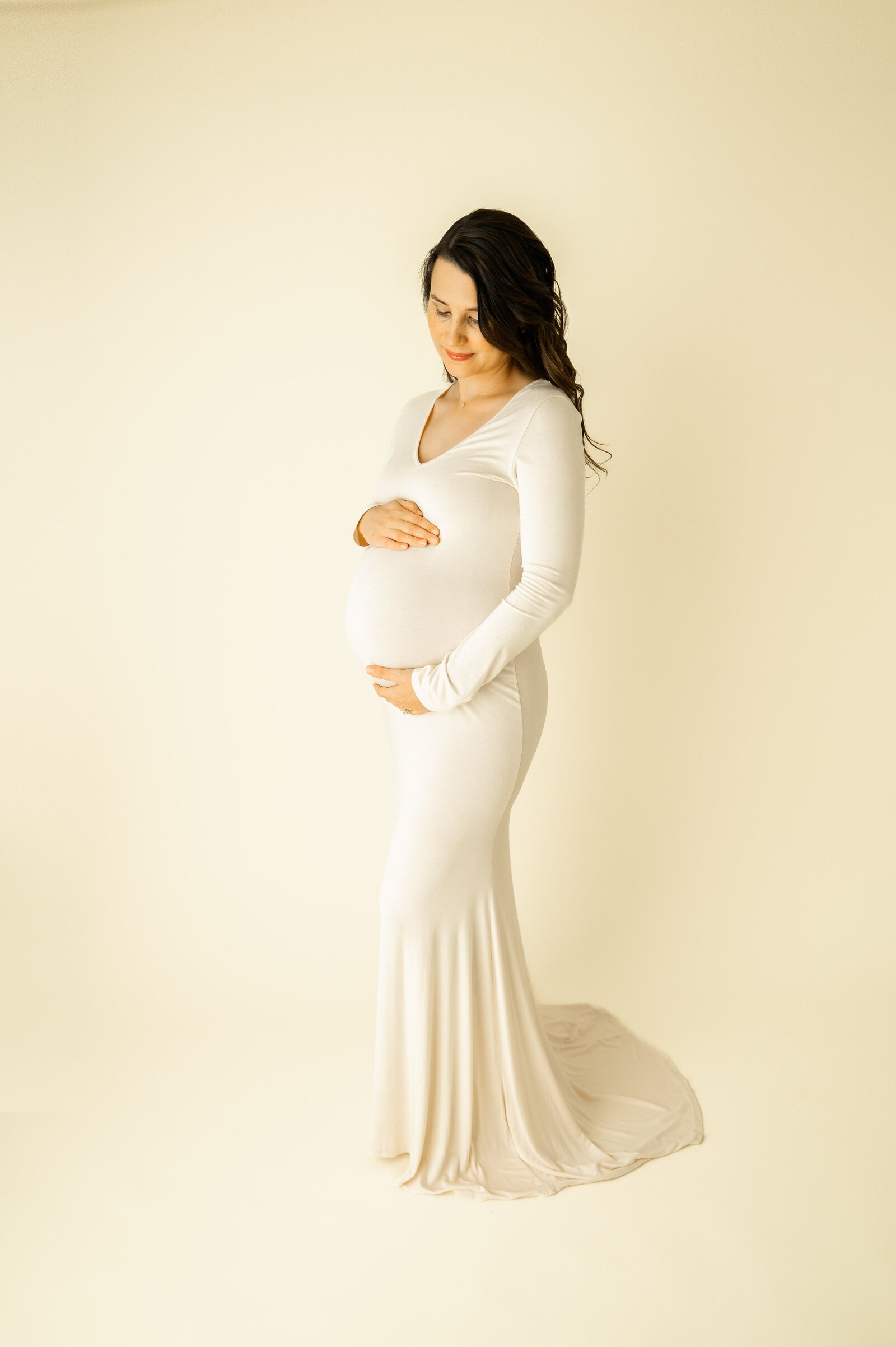 pregnant woman during a maternity photography session