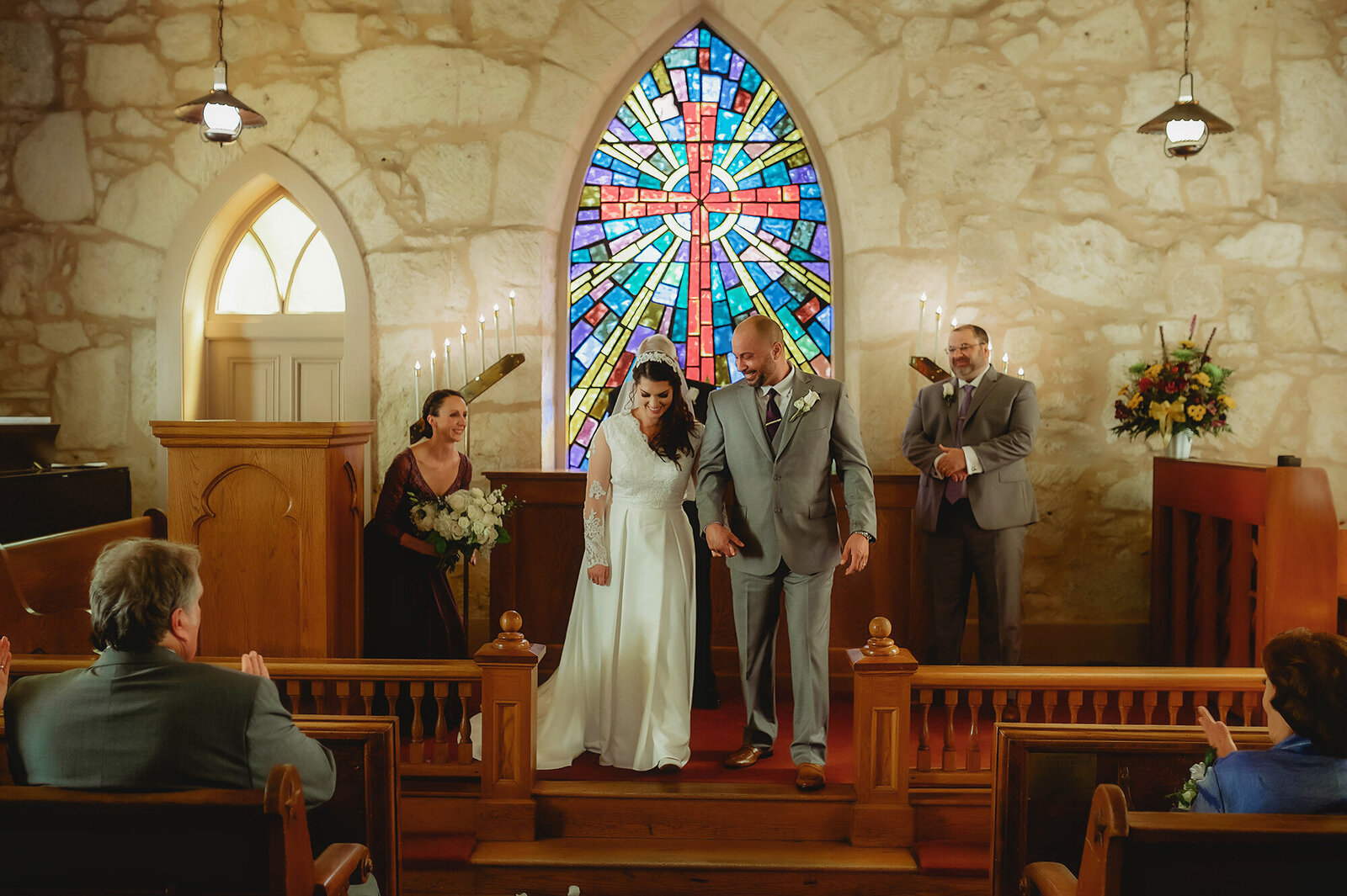 Micro Wedding at the Chapel at La Villita in San Antonio, Texas.
