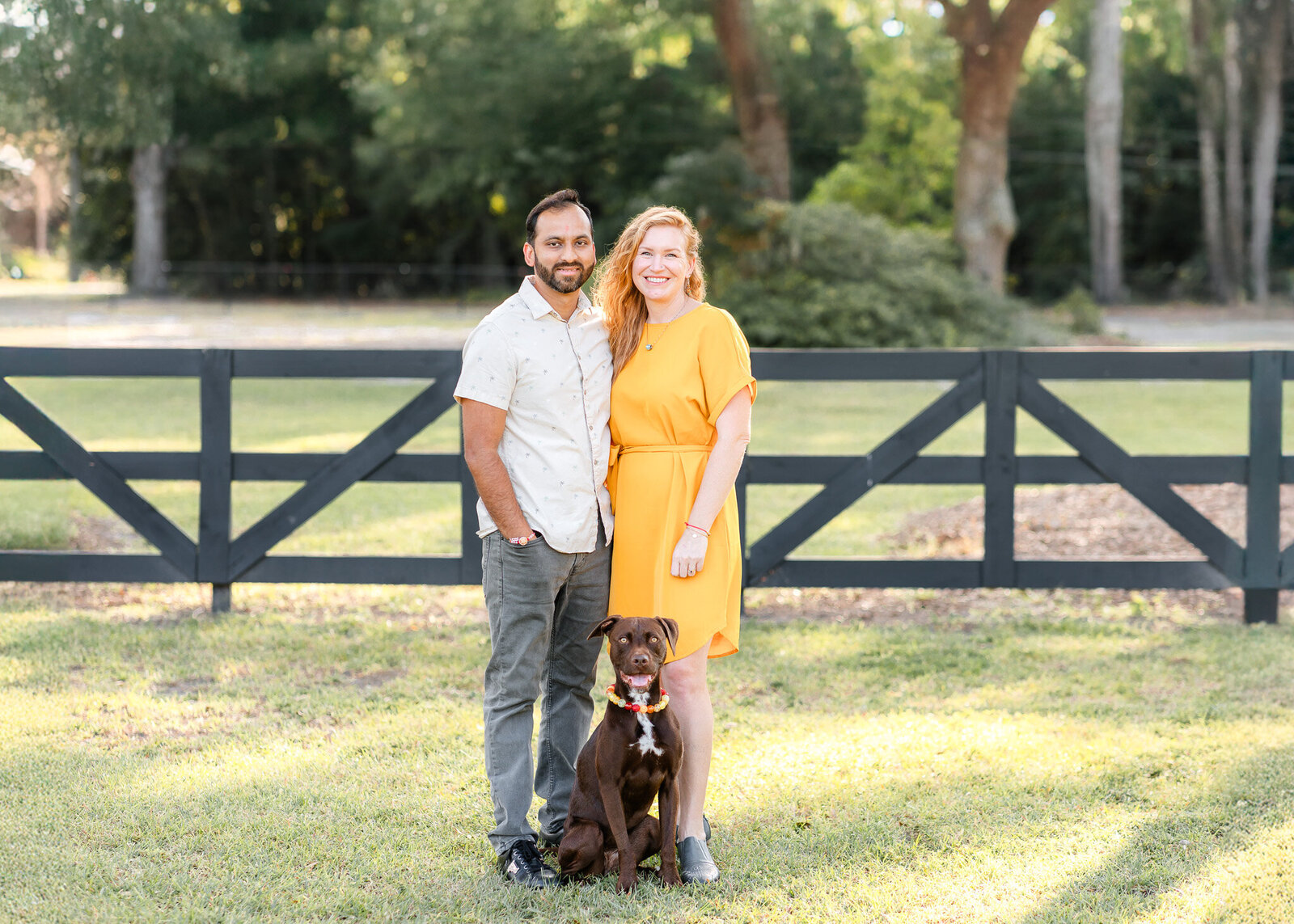 Family session in Savannah, ga with their dog