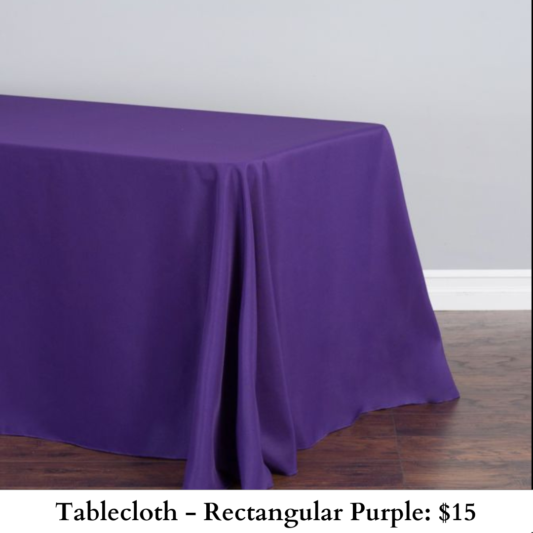 Tablecloth-Rectangular Purple-691