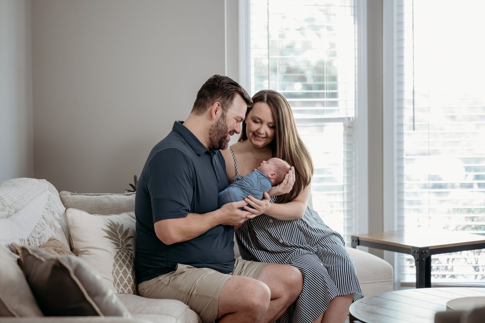 Atlanta in home newborn photographers
