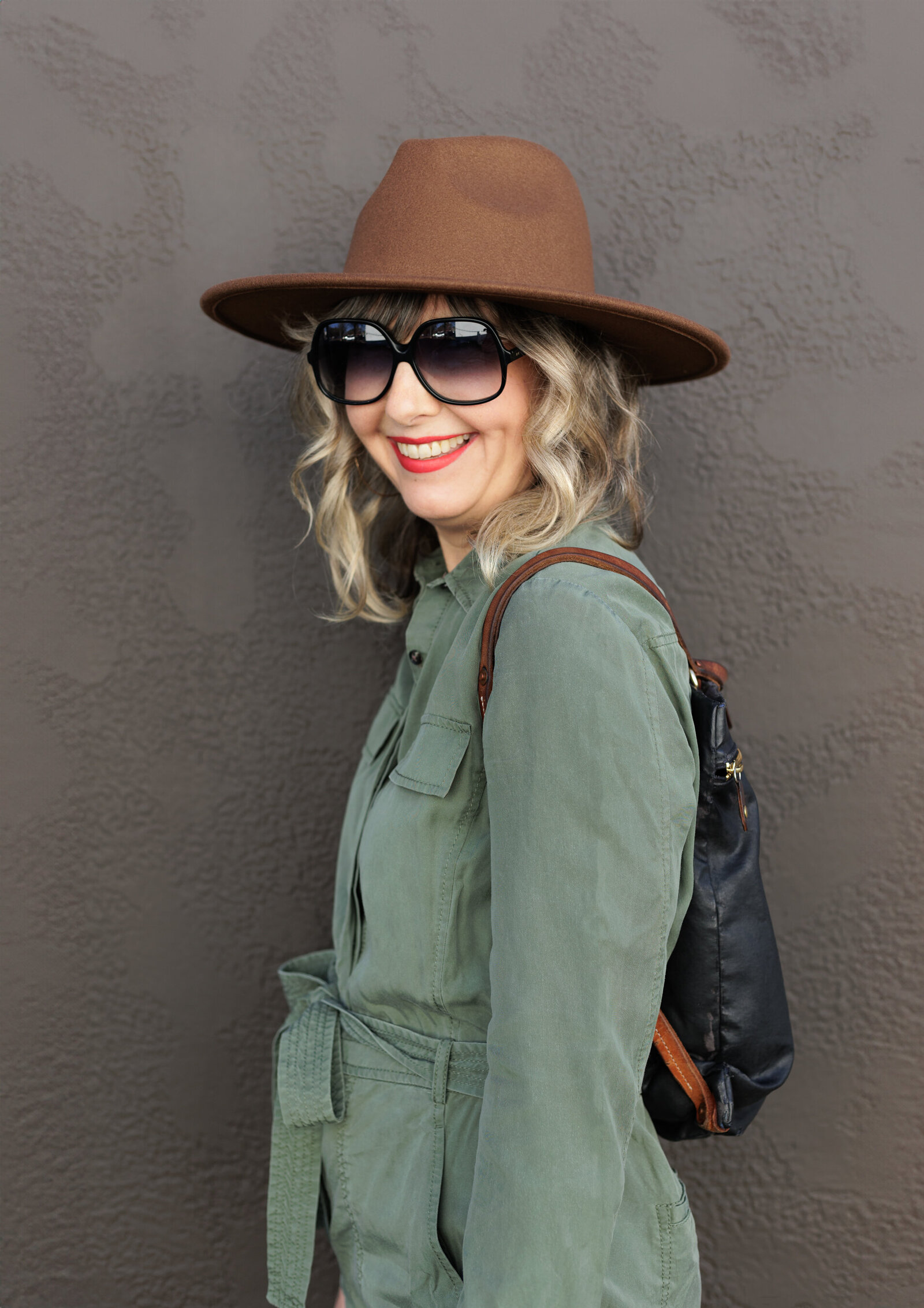 Lifestyle outdoor headshot showing personality of female entrepreneur in Portland Oregon