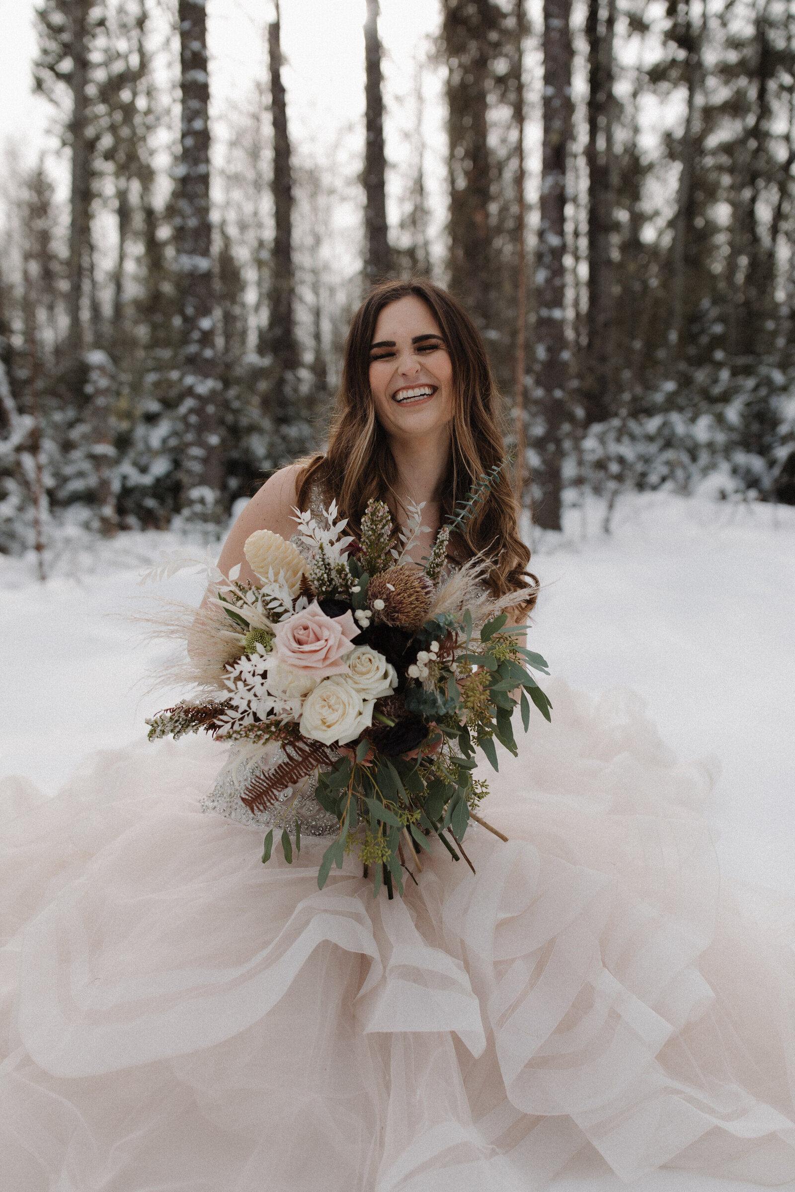 JB Photography - Alberta Romantic Winter Outdoor Elopement-16