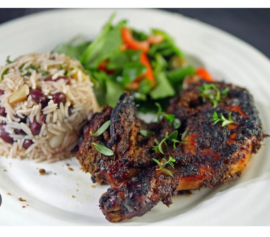Rice and chicken with veggies 