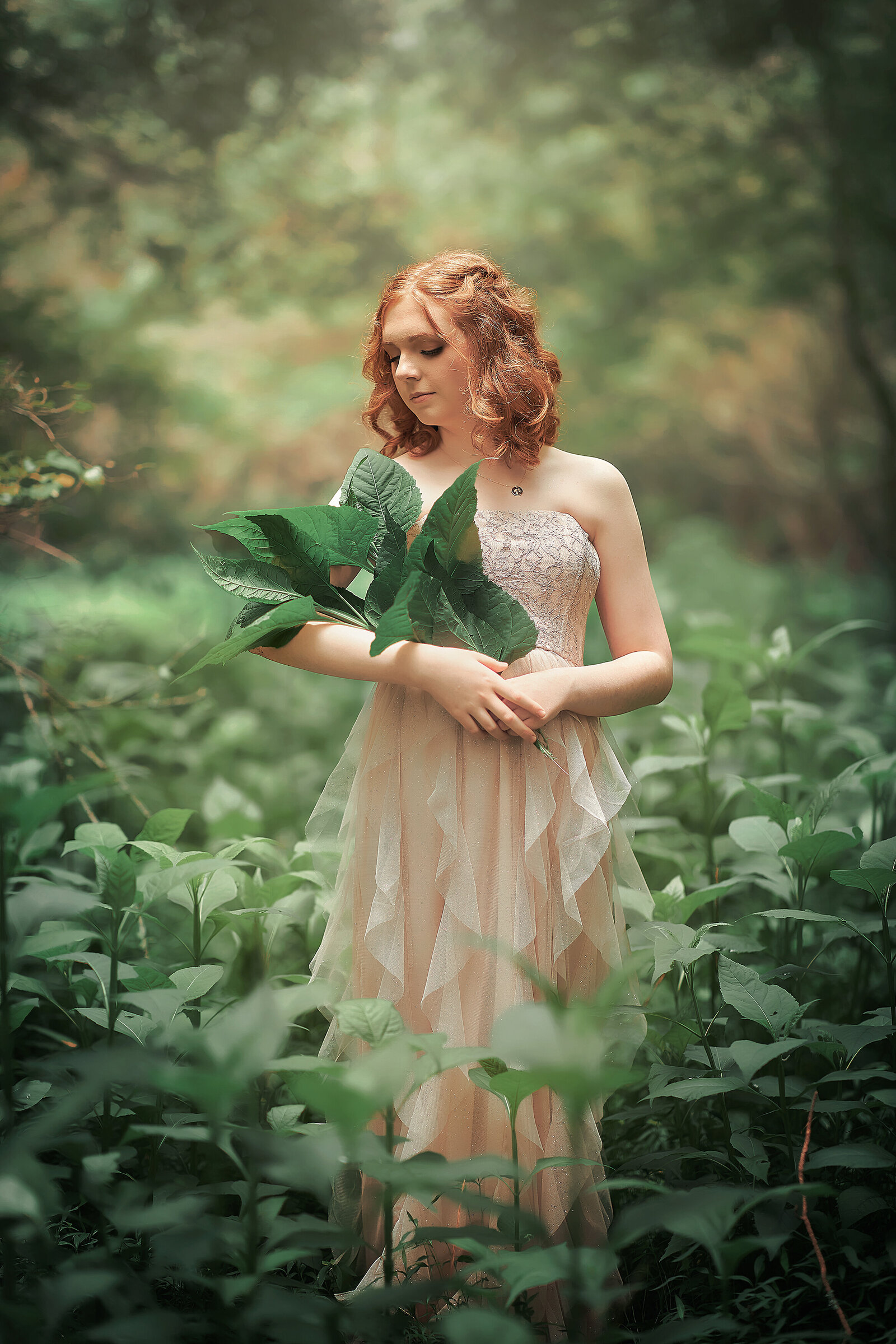 atlanta-best-award-winning-senior-girl-teen-artistic-fine-art-portrait-high-school-red-hair-outdoor-woods-dress-formal-photography-photographer-twin-rivers-04
