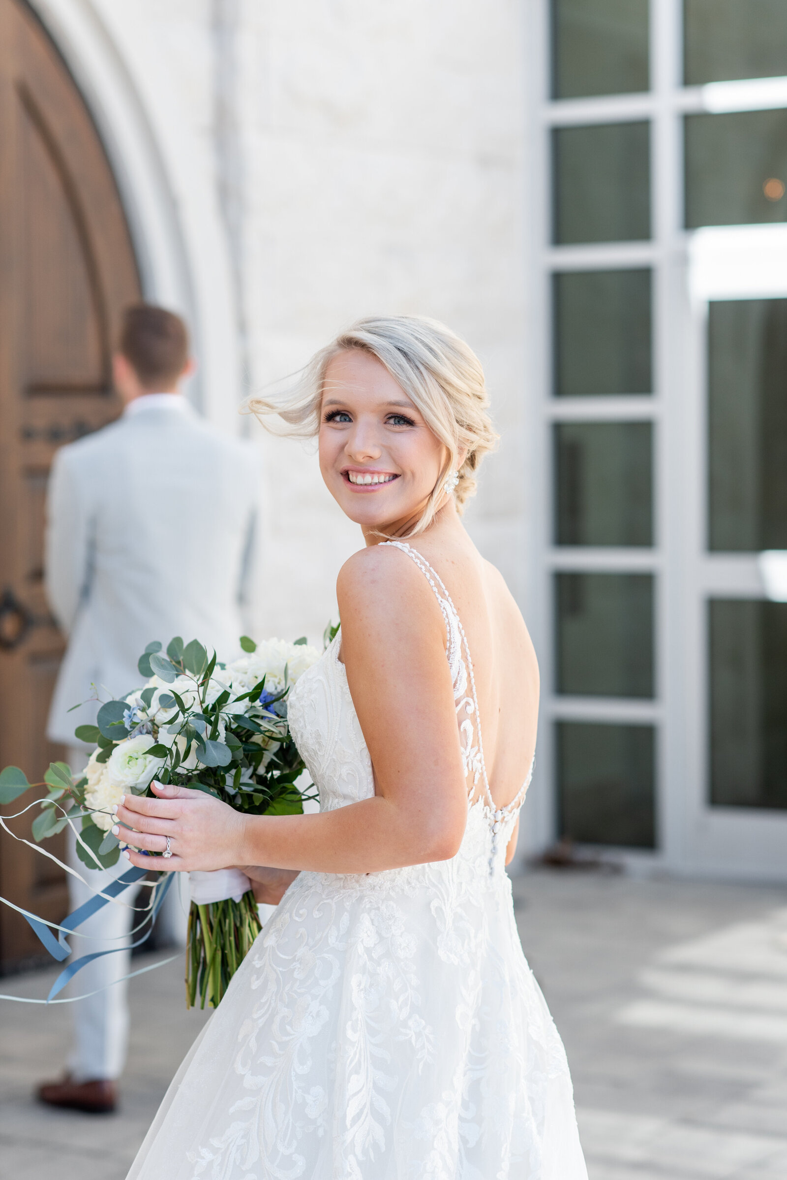 portrait of bride and groom