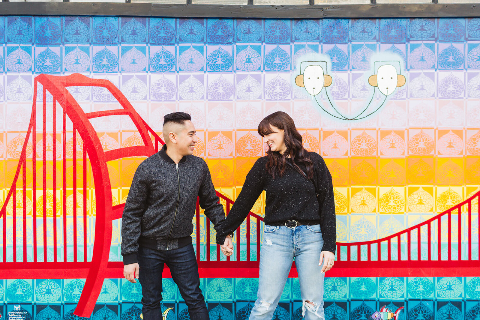 colorful and FUN engagement photography by Zoe Larkin Photography