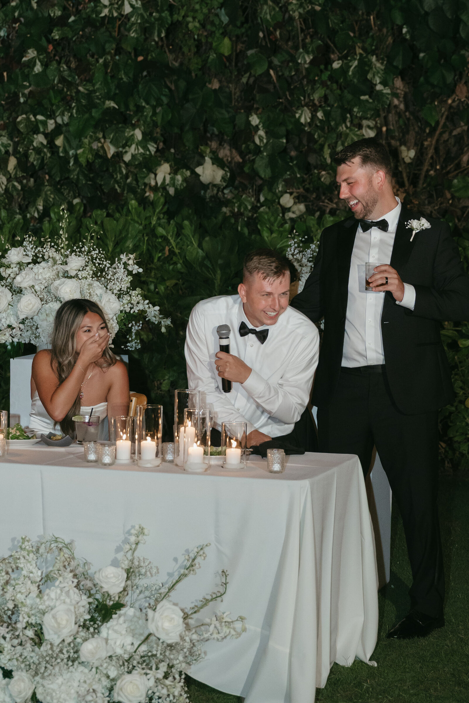 Kayli & Robbie toast at Andaz Maui Wailea wedding
