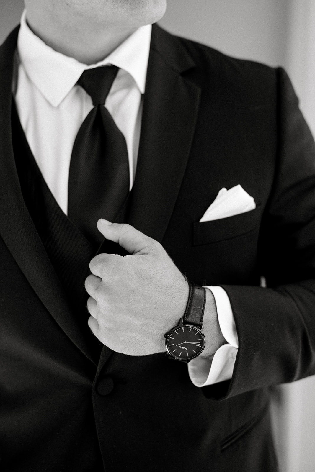 Groom’s Stylish Portrait at Dolphin Bay Resort, Pismo Beach