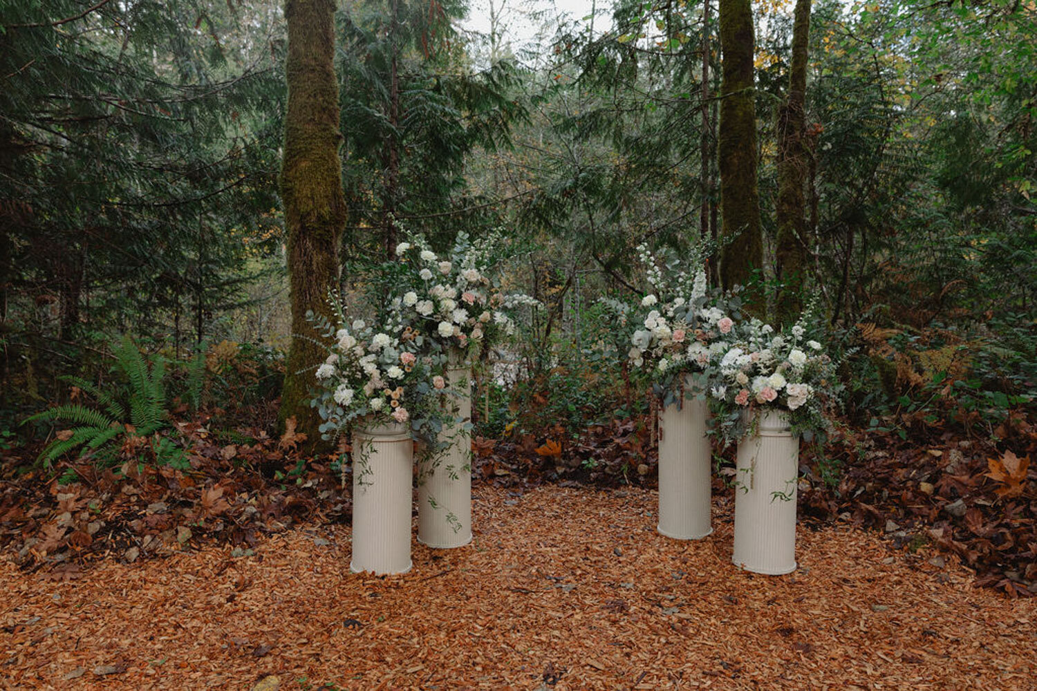 Elegant outdoor ceremony site