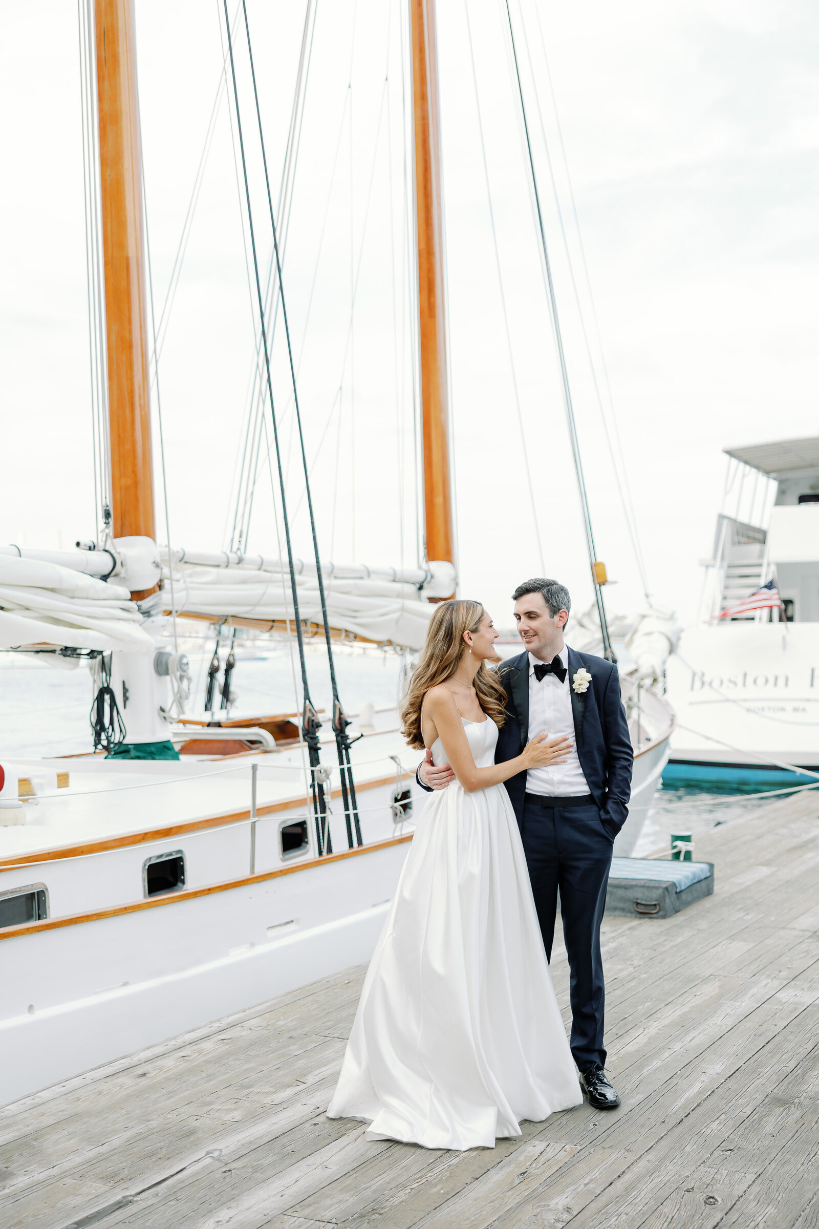 boston wedding photographer boston harbor bride and groom portraits-2