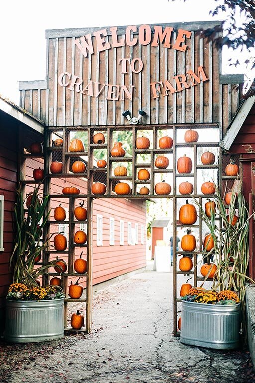 Craven Farms entrance to the pumpkin patch