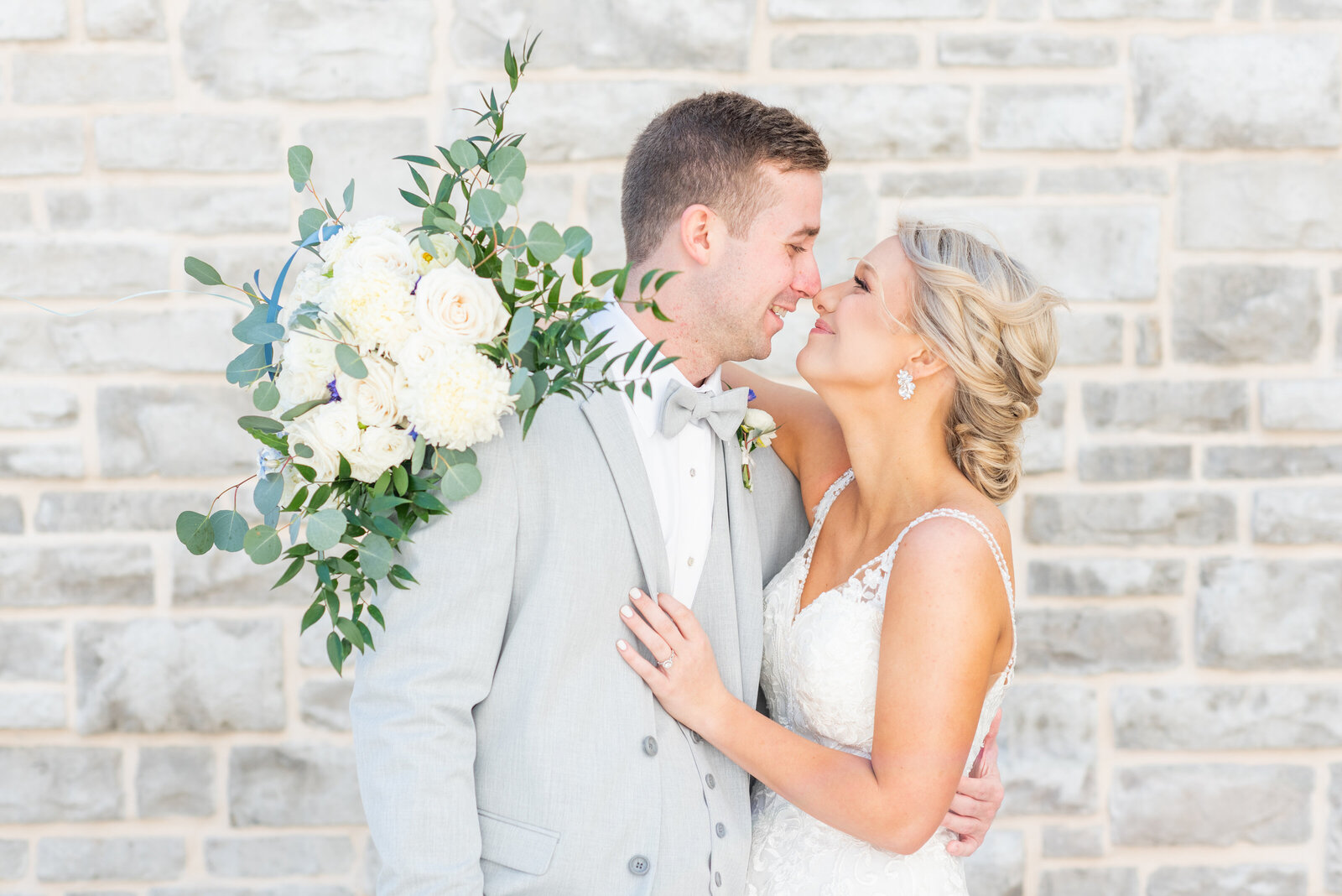 portrait of bride and groom