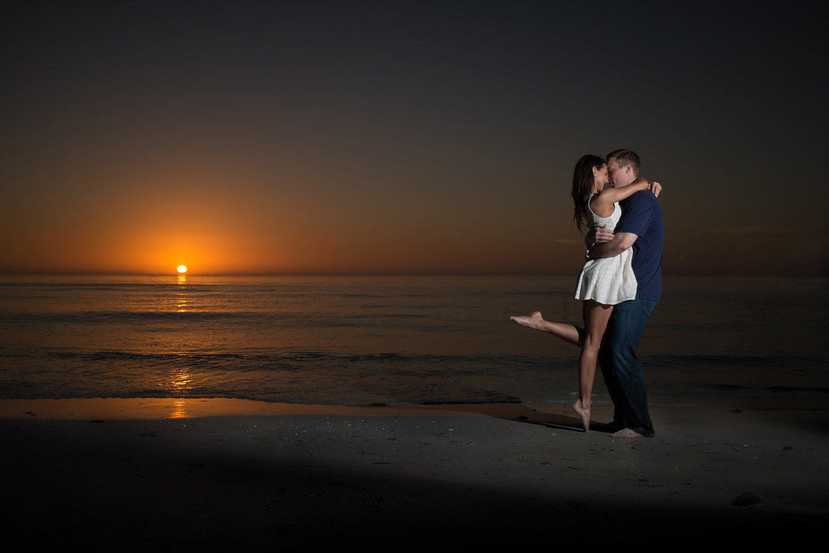 engagement-sunset-florida-beach