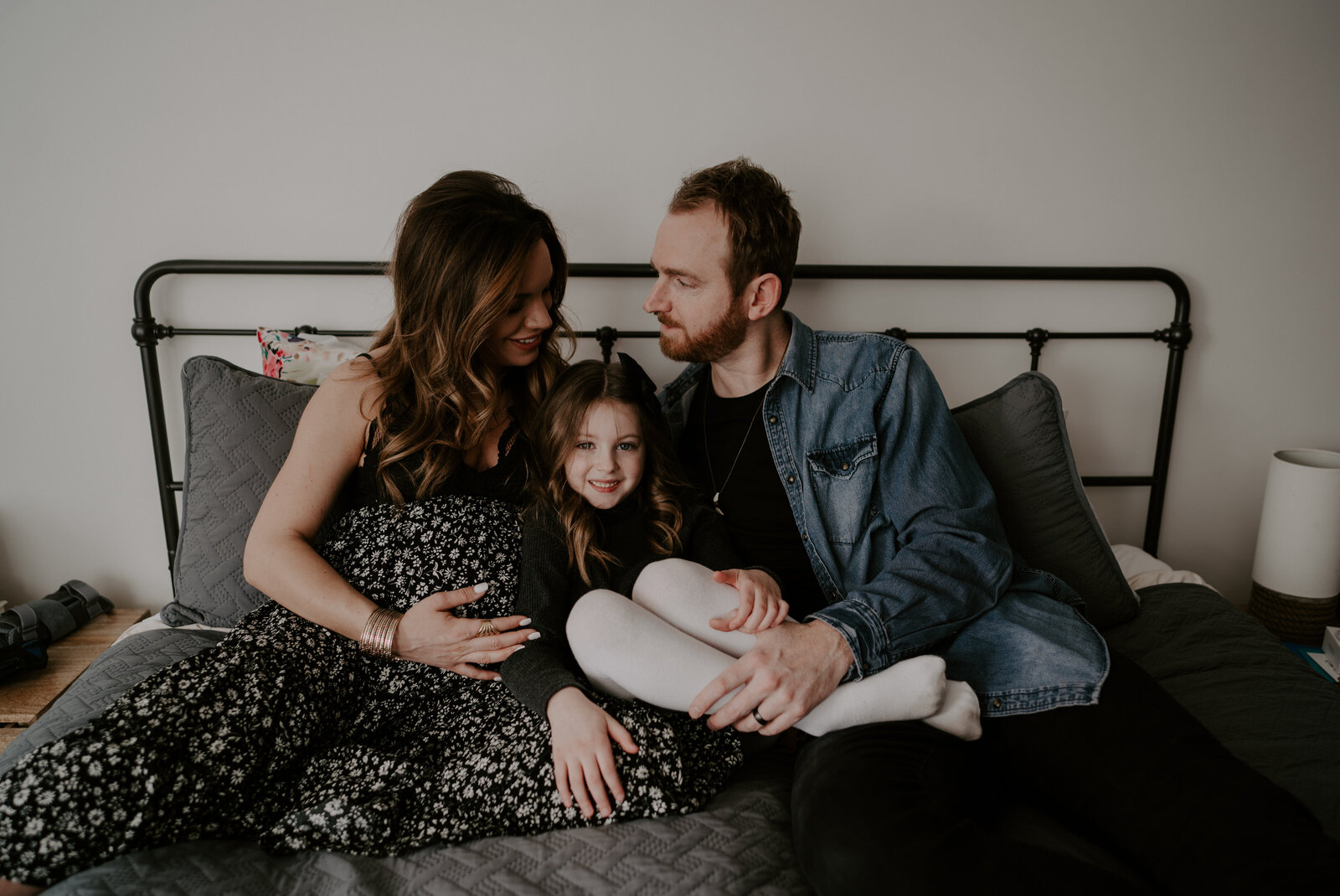 Indianapolis Winter In Home Maternity Session - Cooper-83