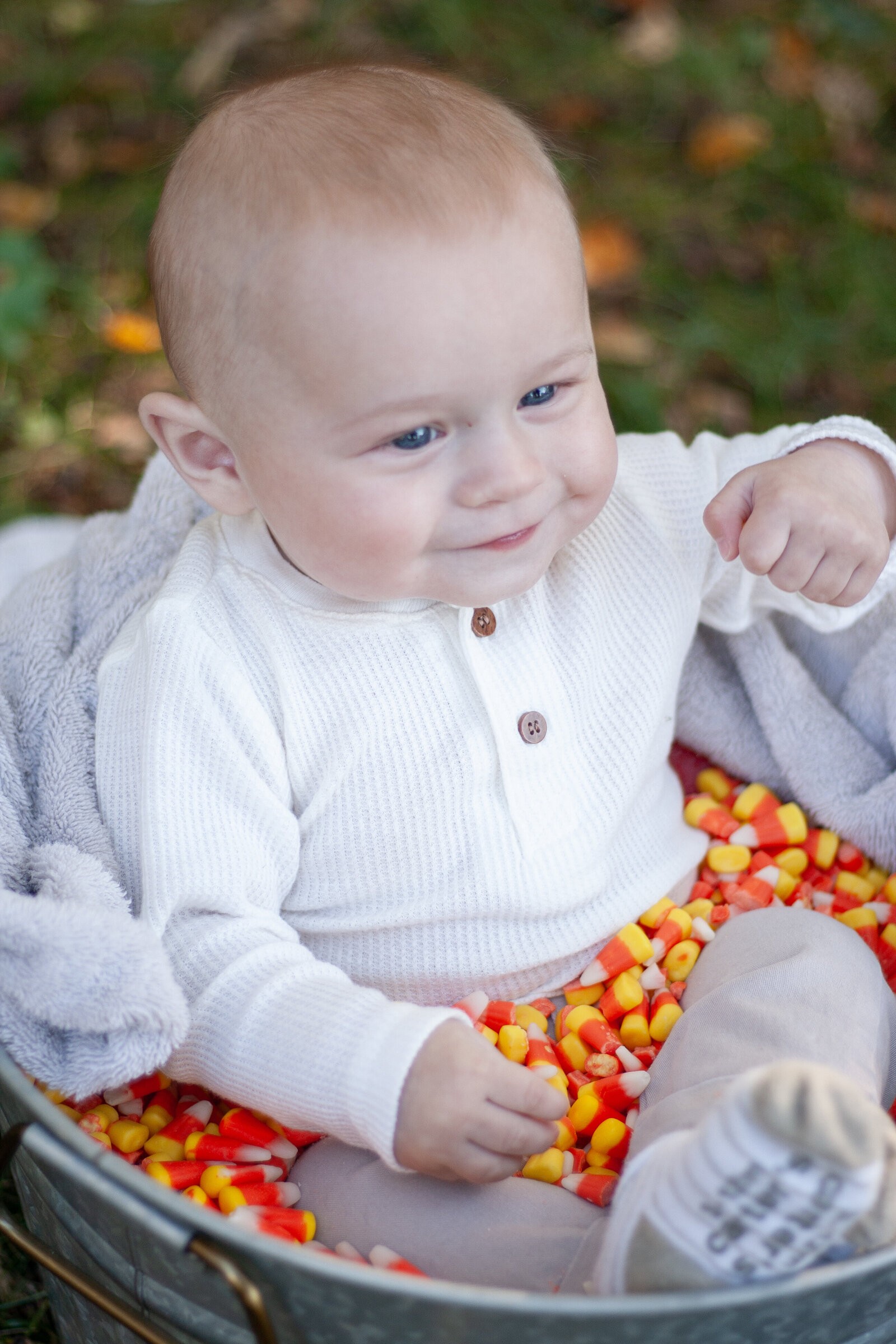 Fall baby candy corn