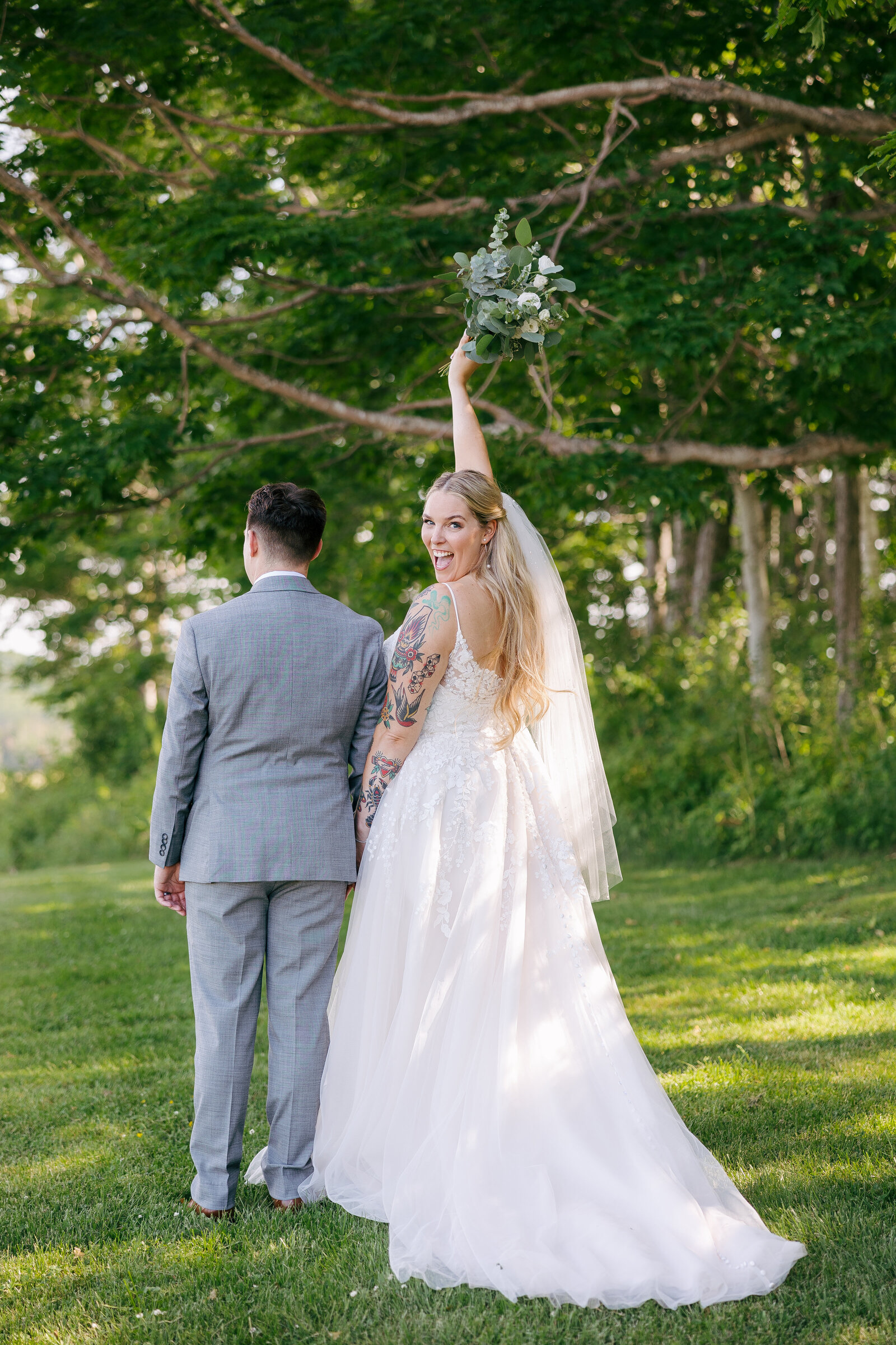 Wedding Couple at Clinton Hills PEI Canada