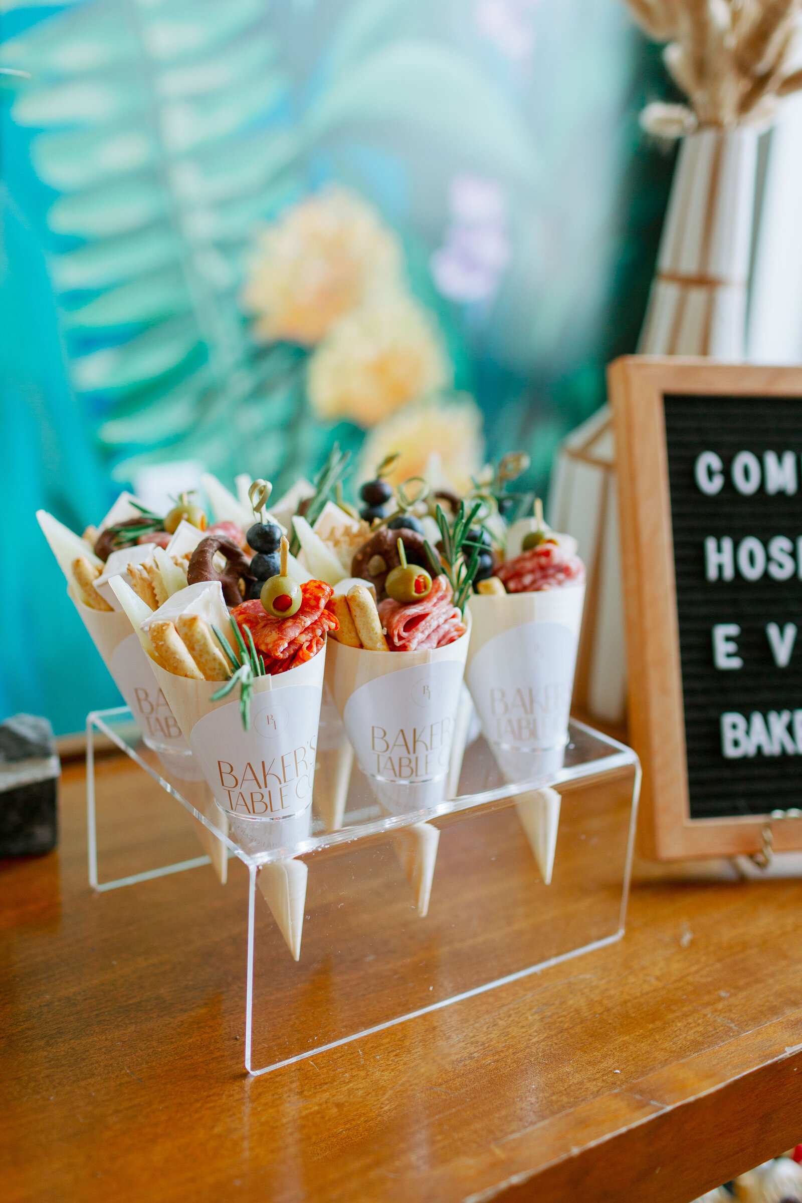 Charcuterie Cones styled
