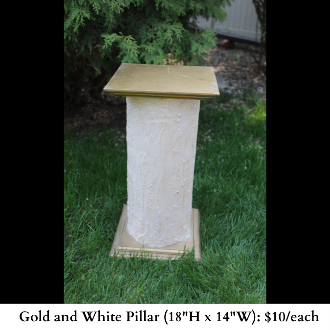 Gold and White Pillar-631