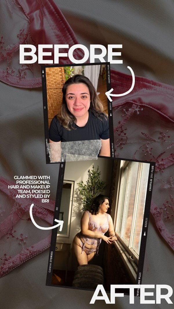 Glamformation before and after