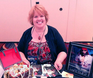 Author Lisa Olech at NYC booksigning
