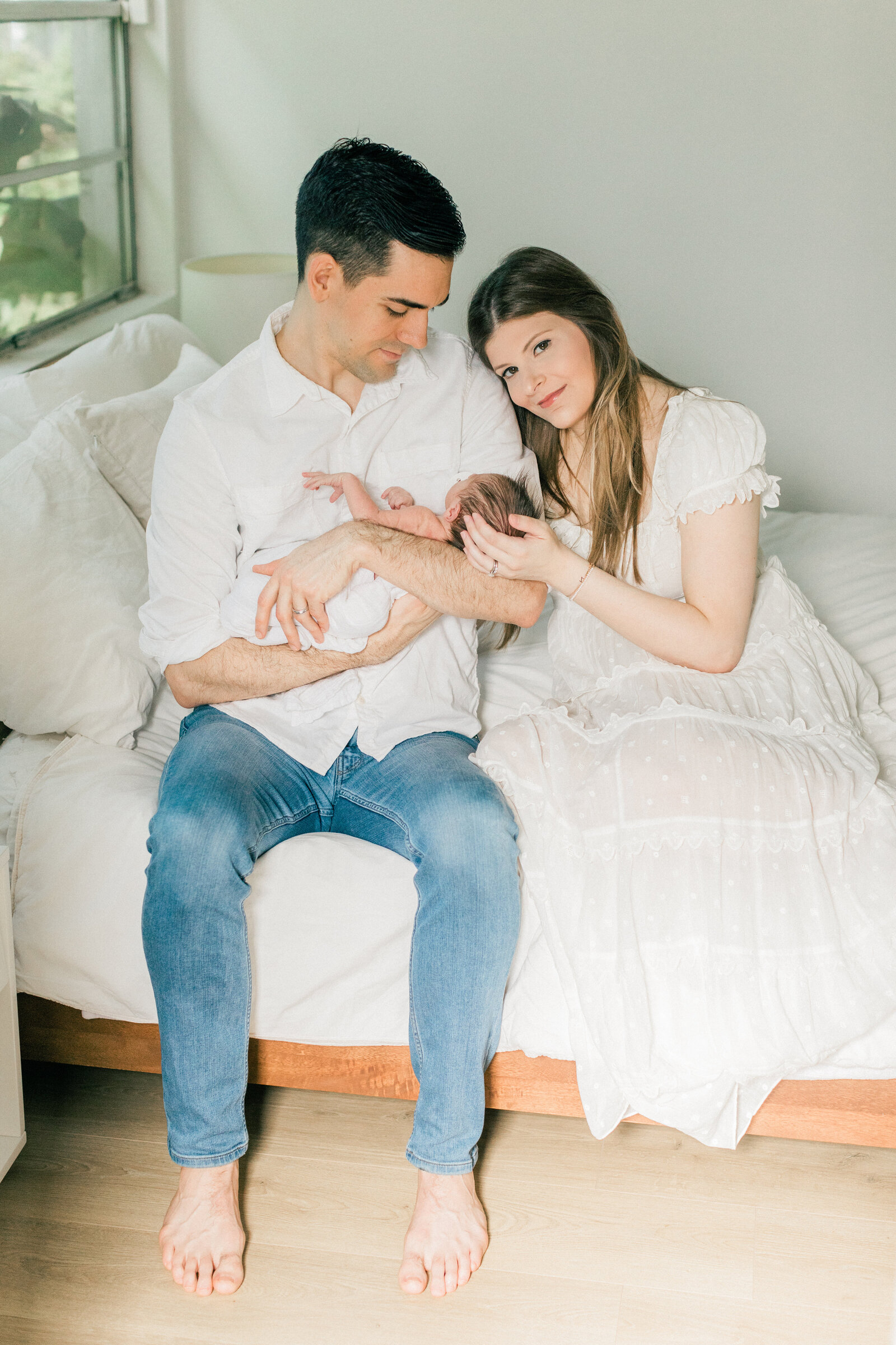 in-home newborn session with Orlando baby photographer
