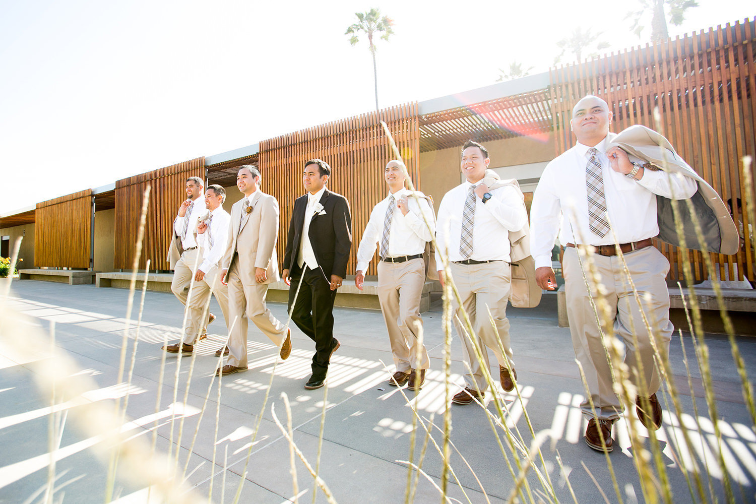 groomsman walking