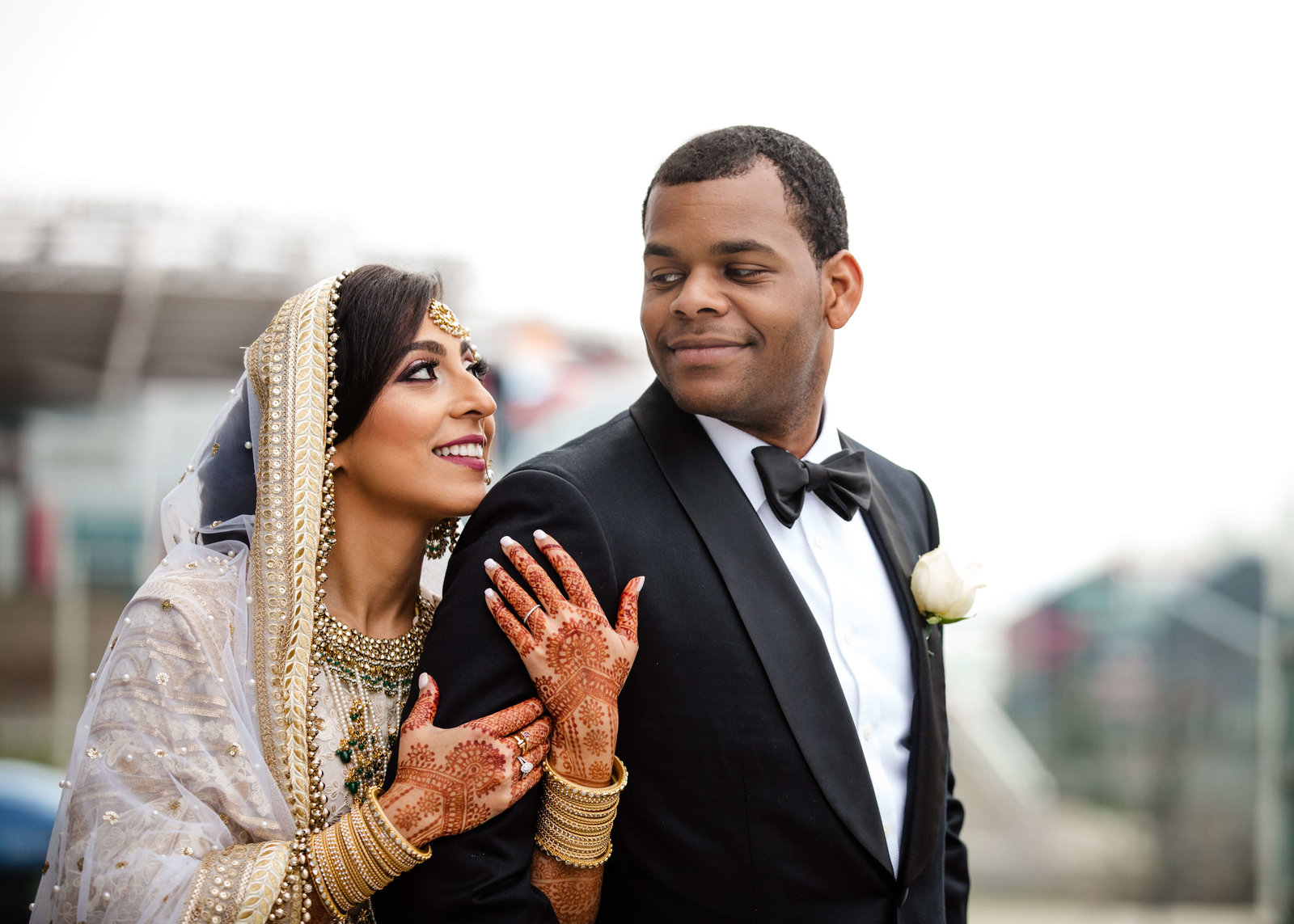 Indian bride and black groom