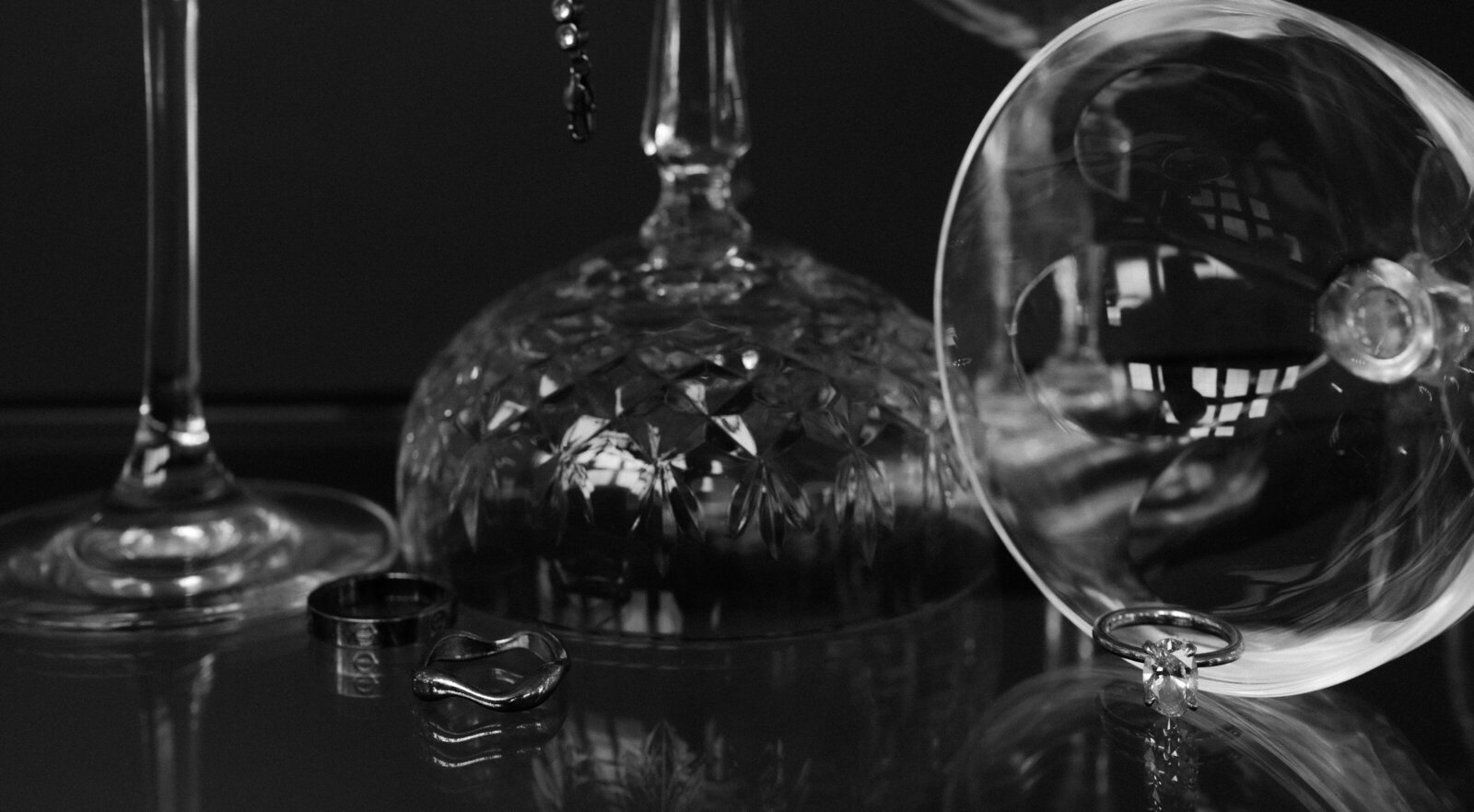 champagne glasses