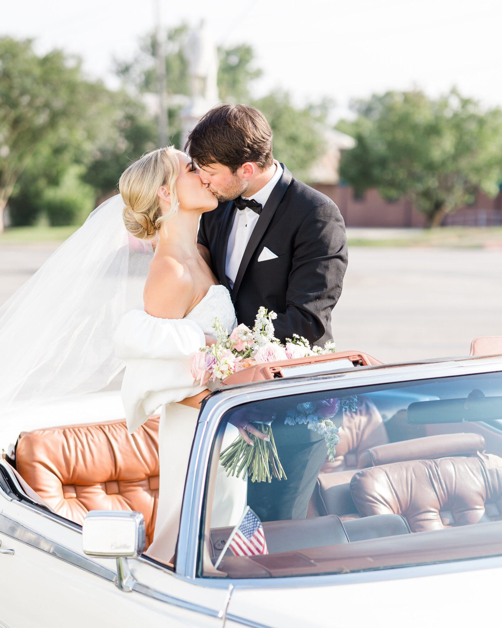 Elegant bride and groom portrait from Shelby and Whitt's wedding by Abby Bell Photography, Alabama’s top fine art wedding photographer specializing in personalized wedding photography.
