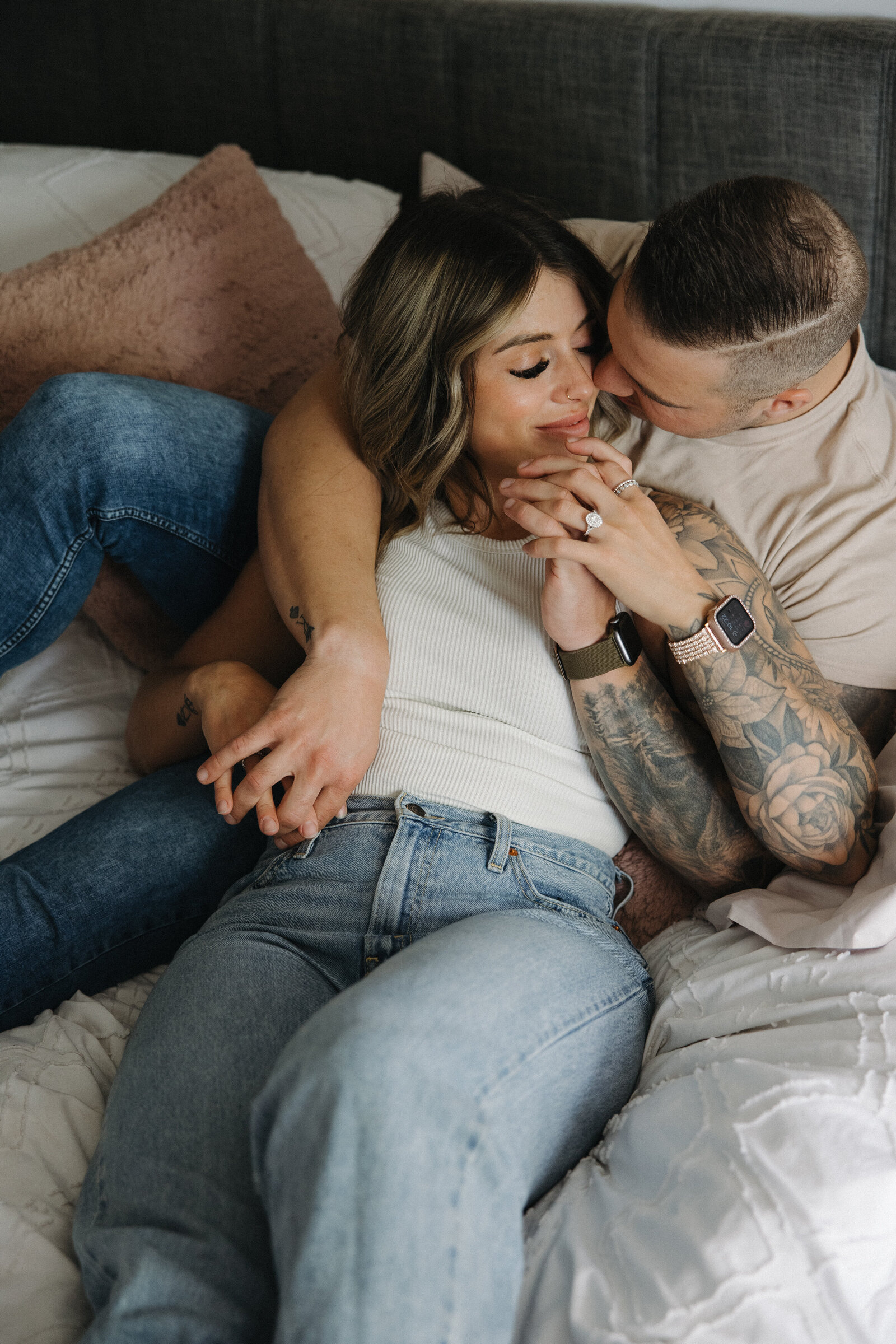 JB Photography - Intimate Romantic In-Home Engagement Photoshoot-35