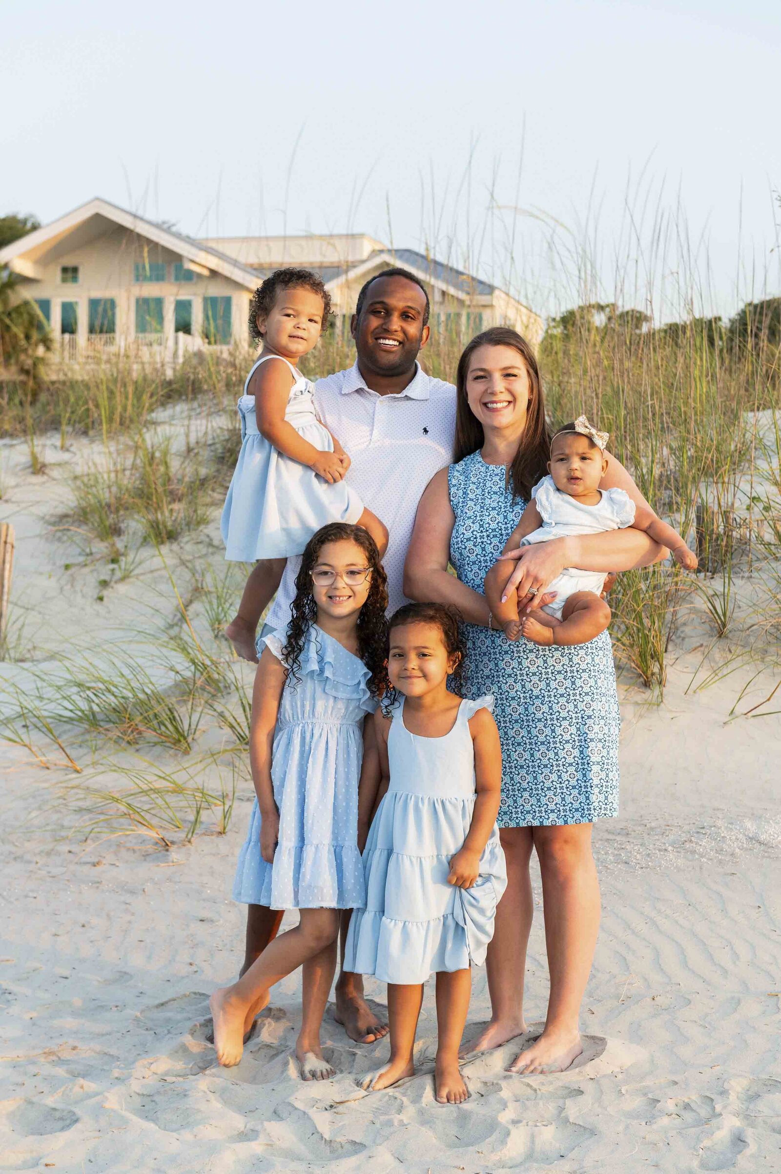 family on hilton head island beach
