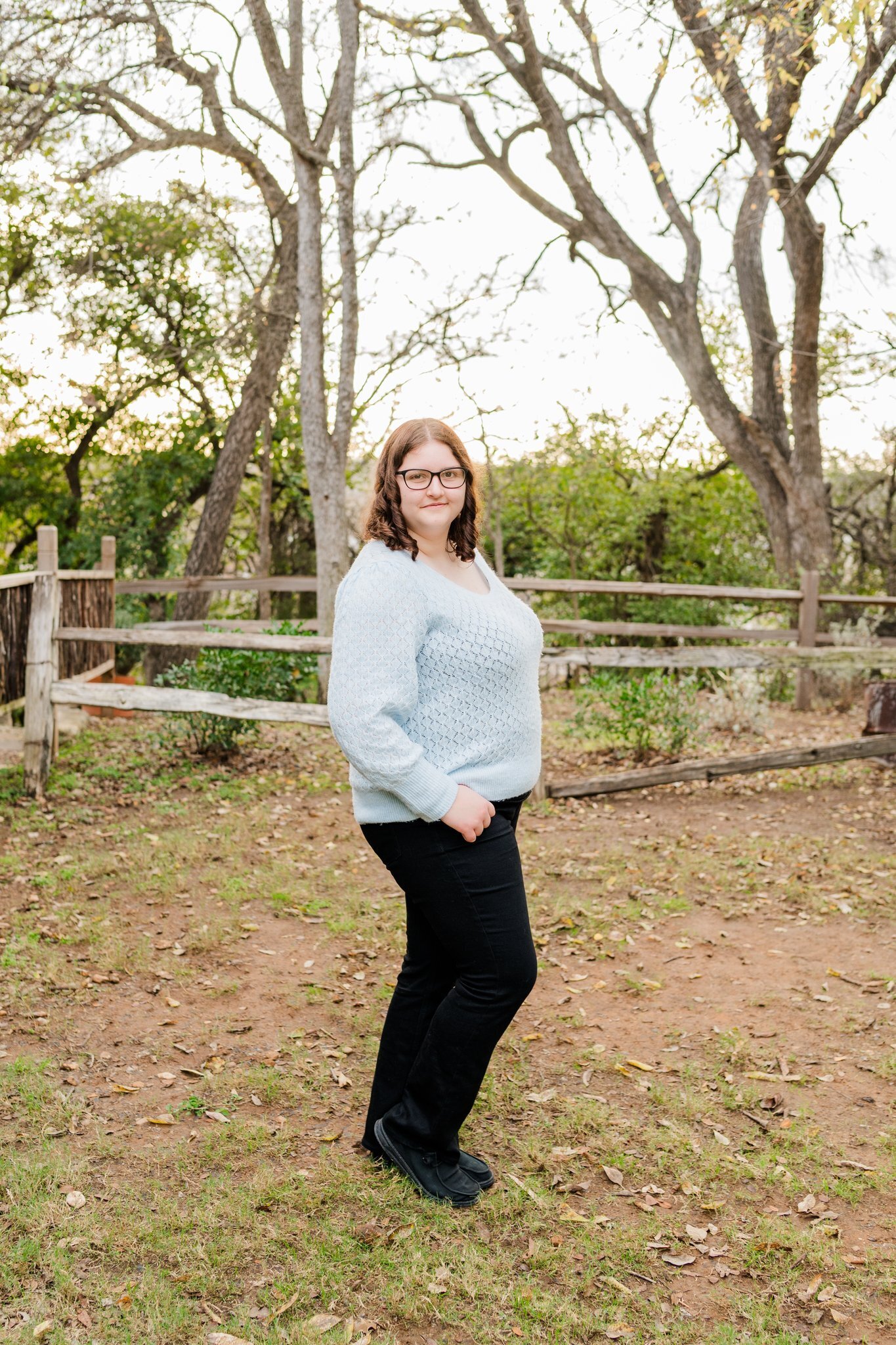 Canyon High School senior girl photoshoot in Gruene 