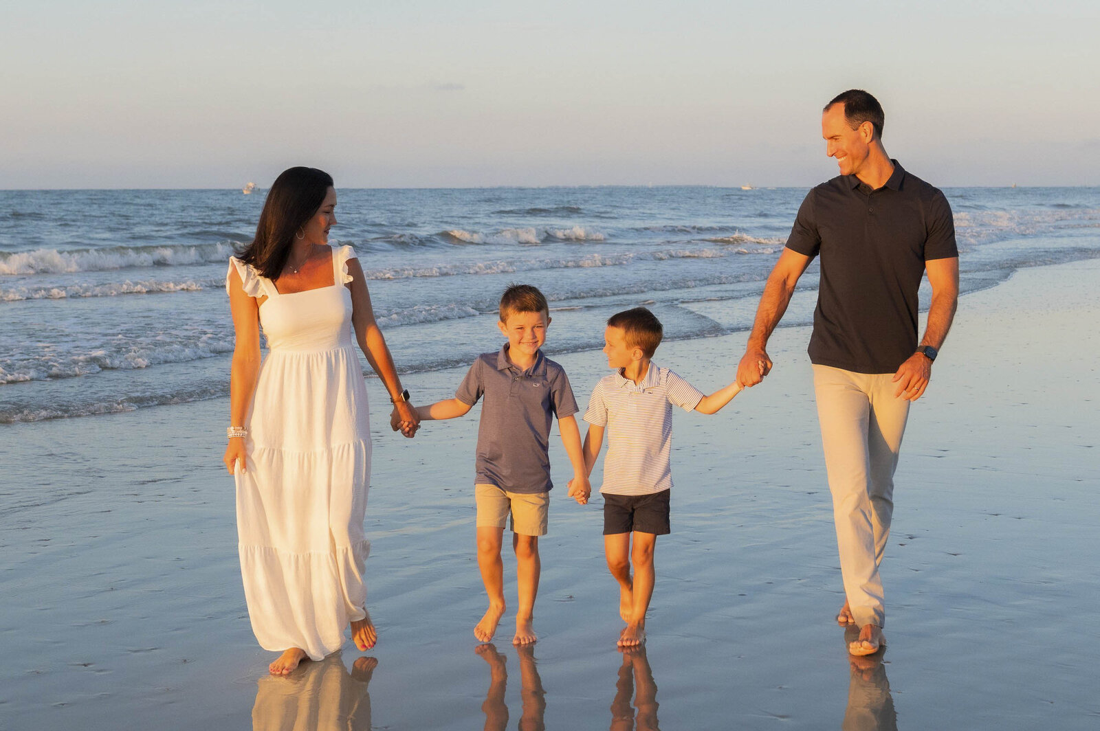 family on hilton head island beach