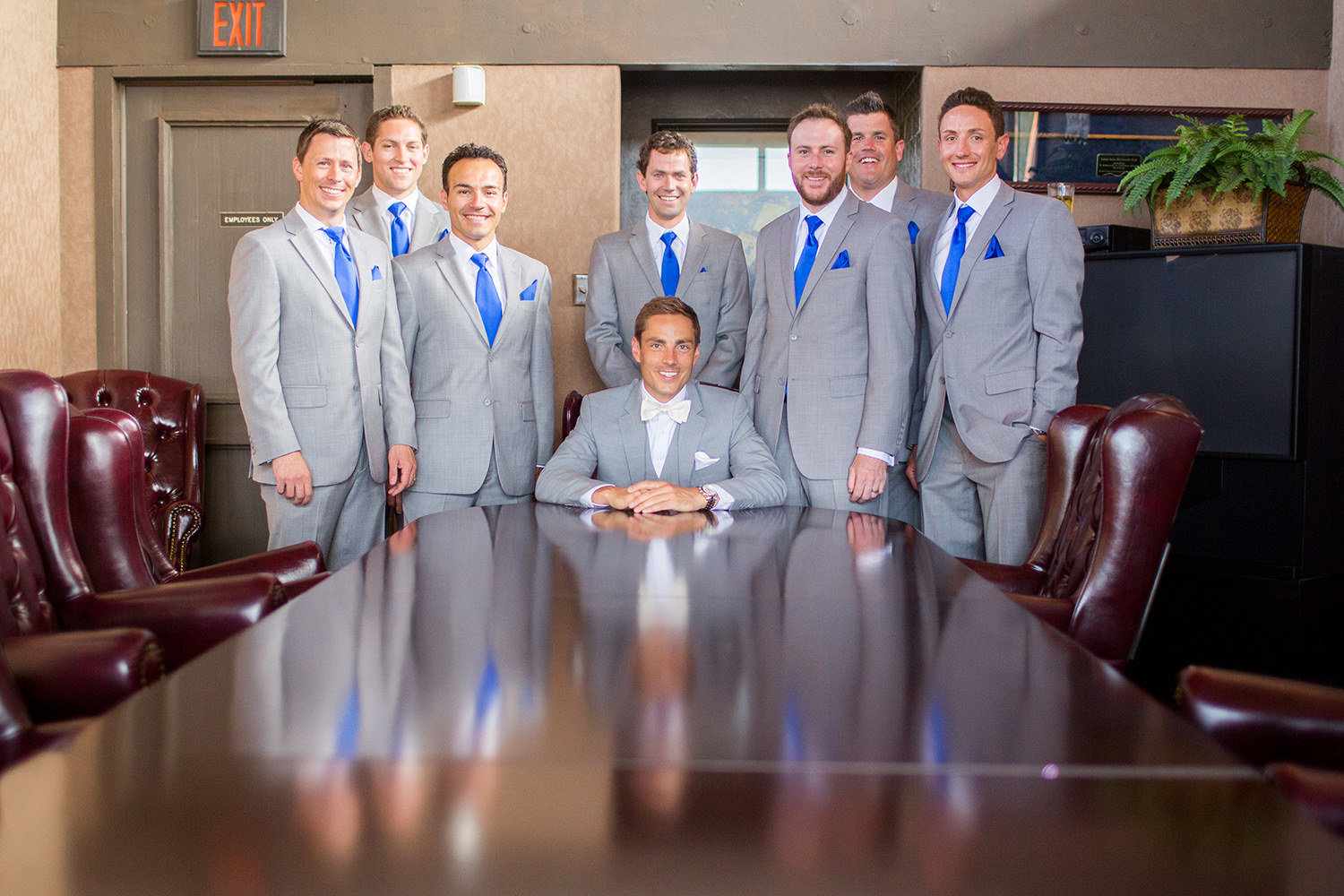 groom with groomsmen at lomas santa fe