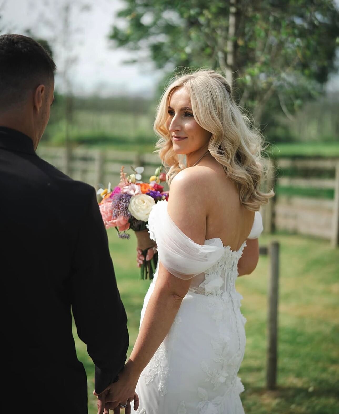 Bridal Hair Bride Blonde Wavy Curled
