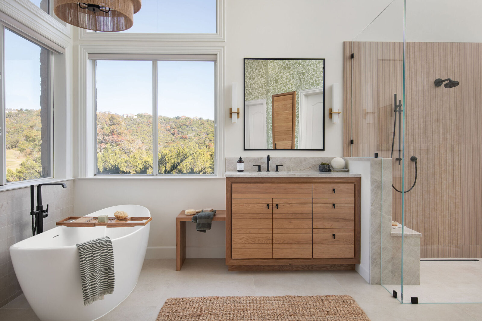 Nuela Designs Organic Modern Bathroom Interior Design